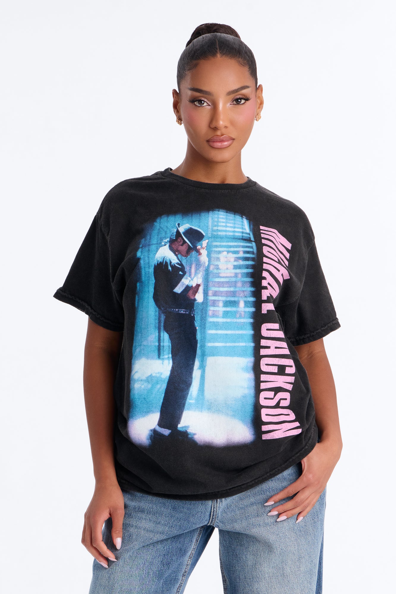 Michael Jackson Moonlight Tee - Black