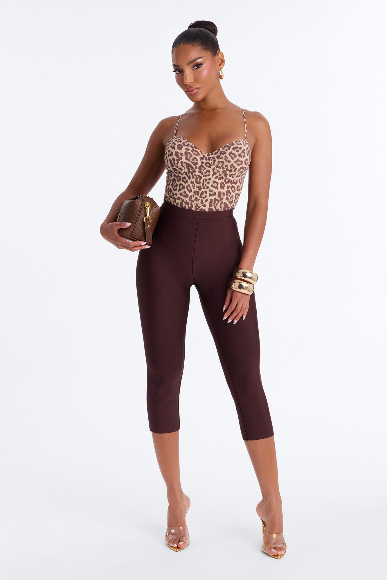 Samy Sweetheart Leopard Seamless Bodysuit - Leopard
