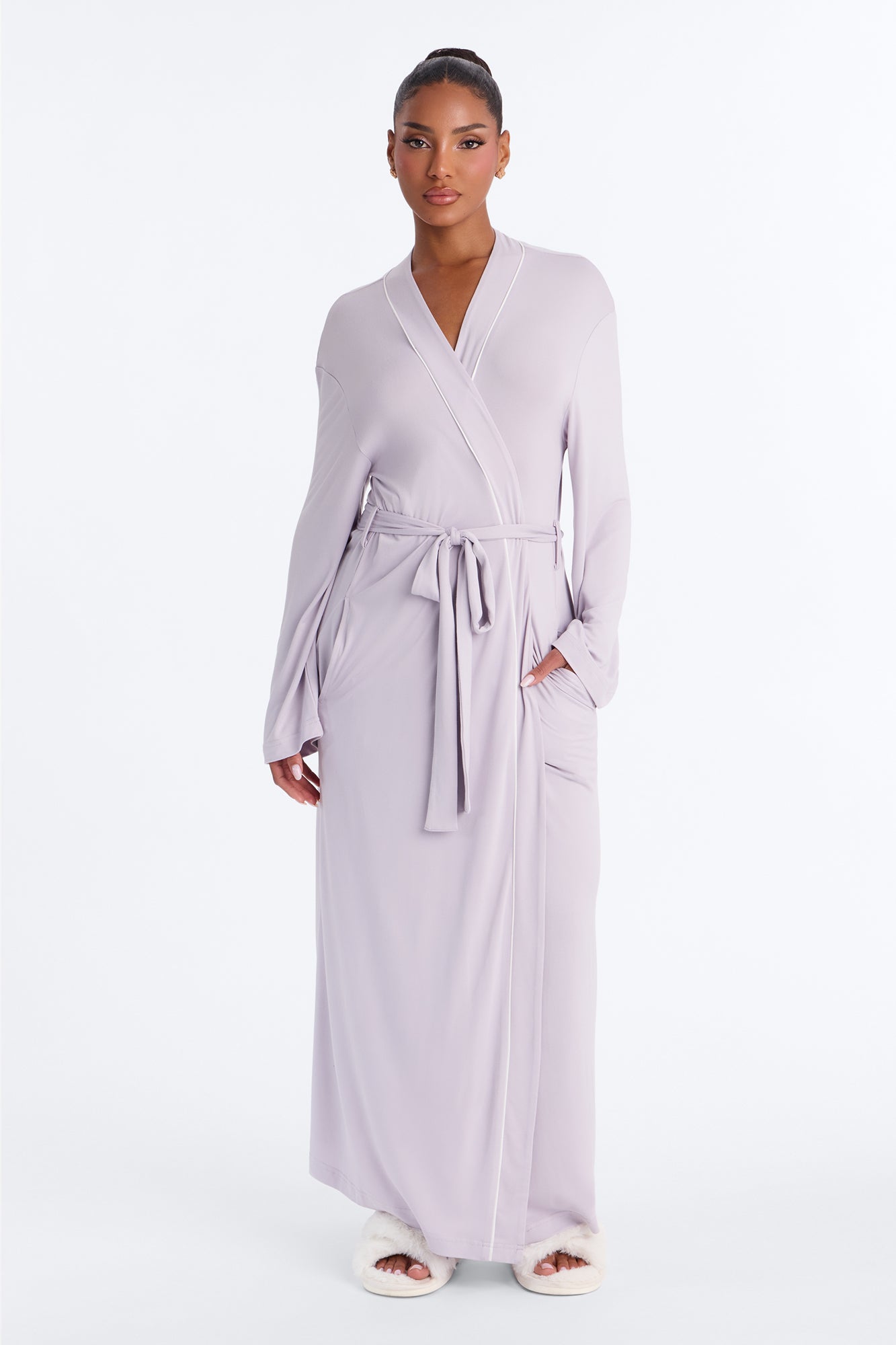 In the Morning PJ Long Robe - Lavender