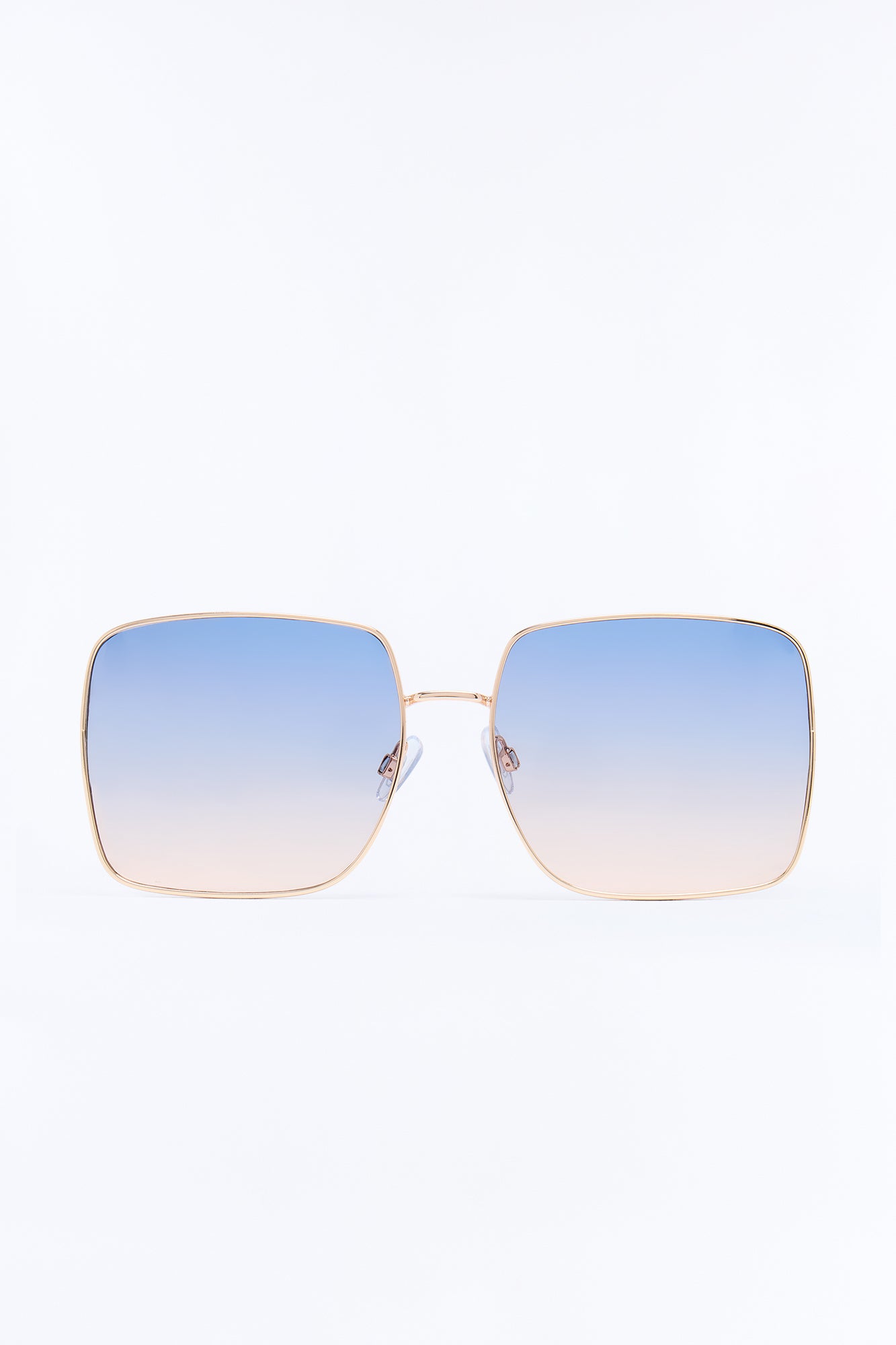 Main Character Glow Sunglasses - Silver/Blue