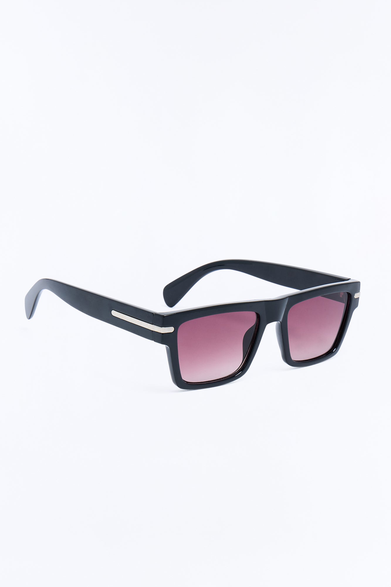 One Man Show Square Frame Sunglasses - Black/Brown