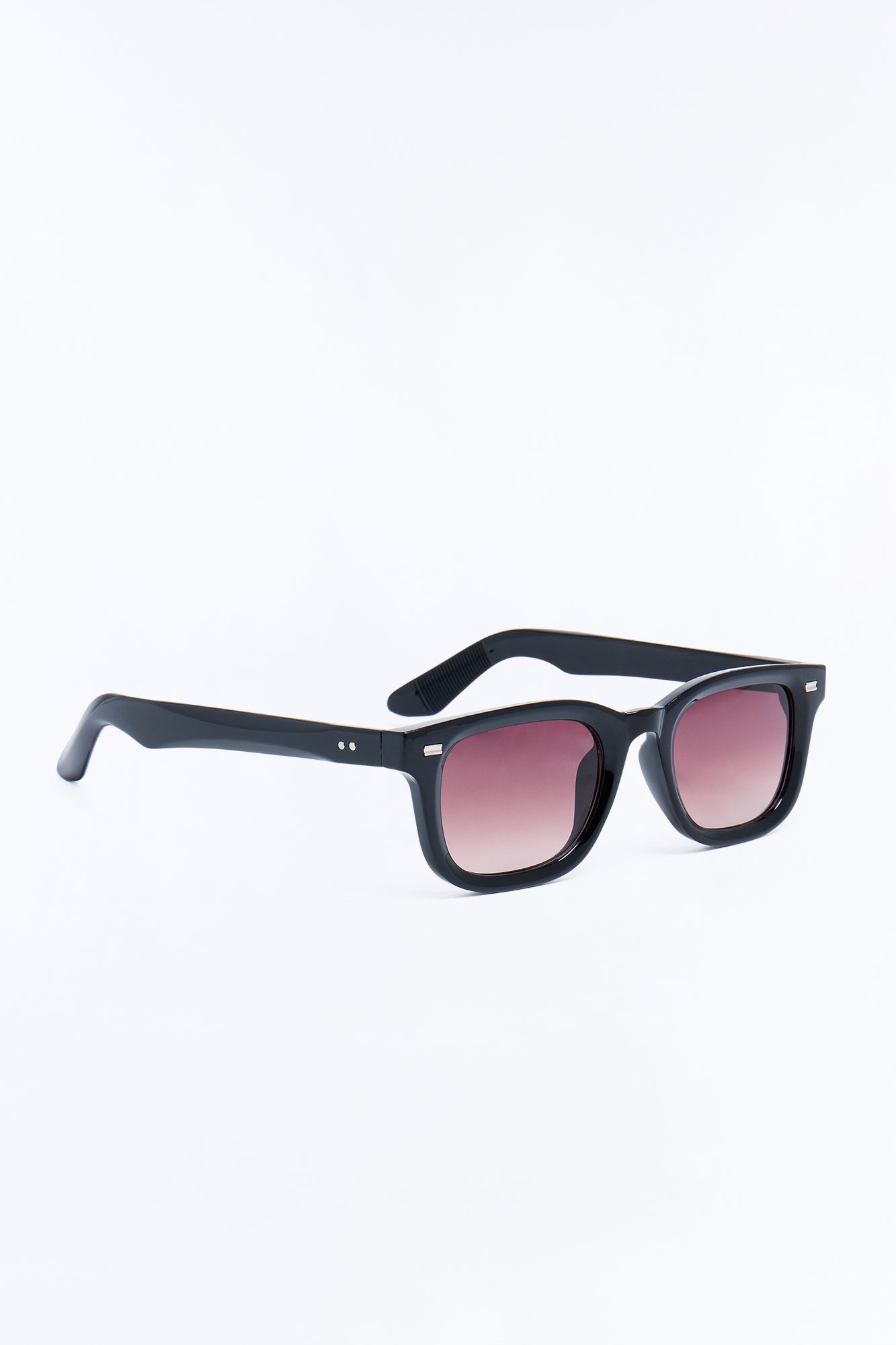 Never Be Like You Square Frame Sunglasses - Black/Brown