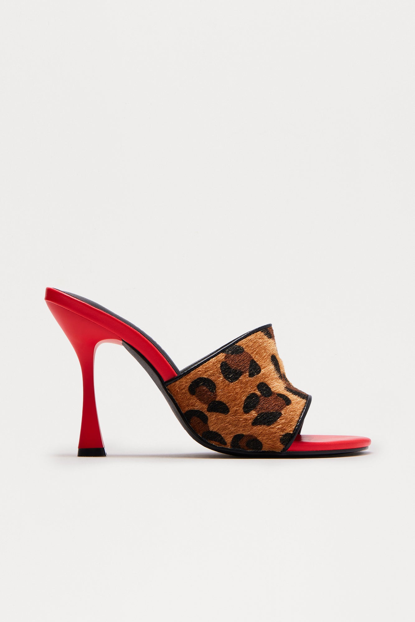 Karime Animal Print Heels - Red