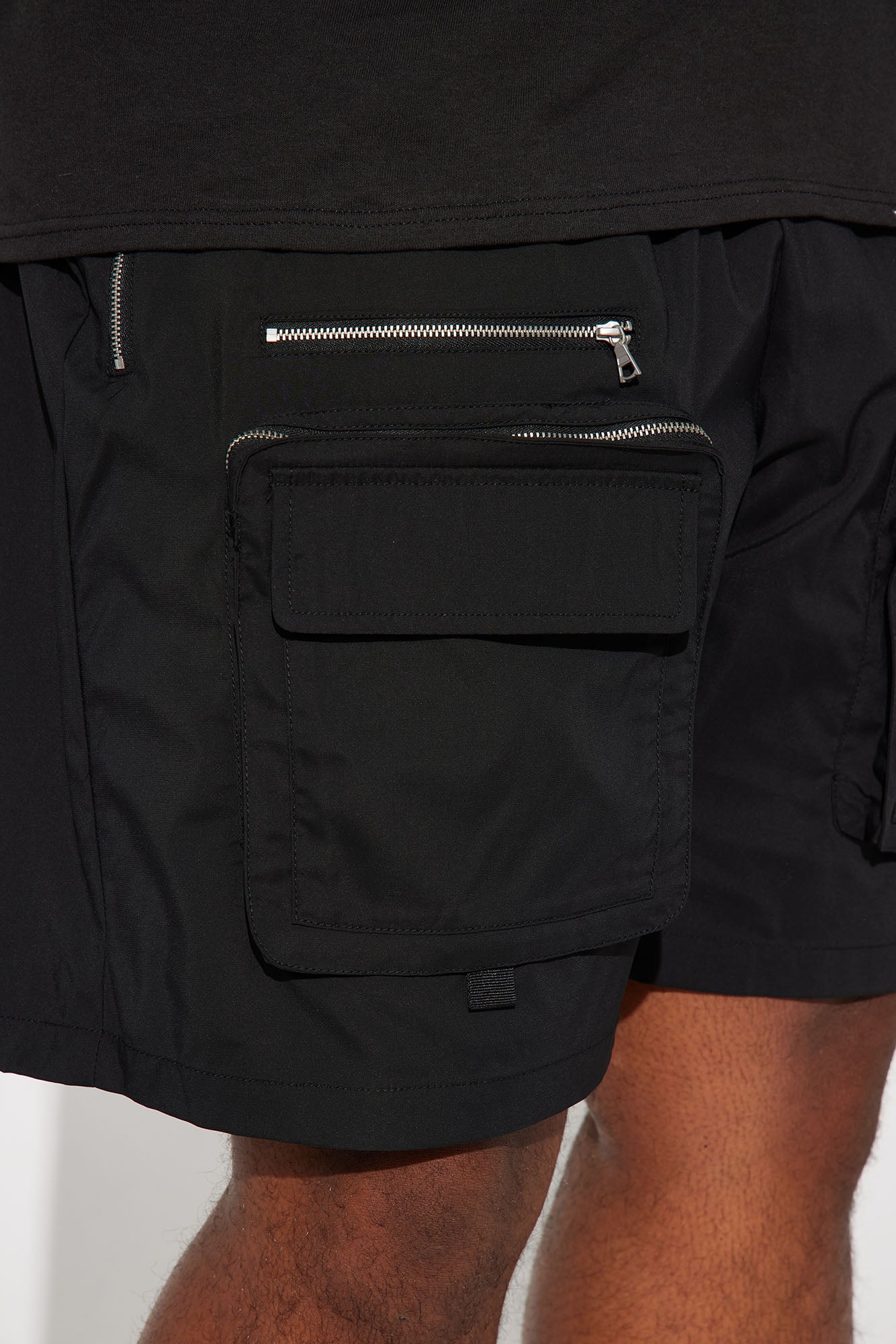 In The Field Relaxed Cargo Shorts - Black