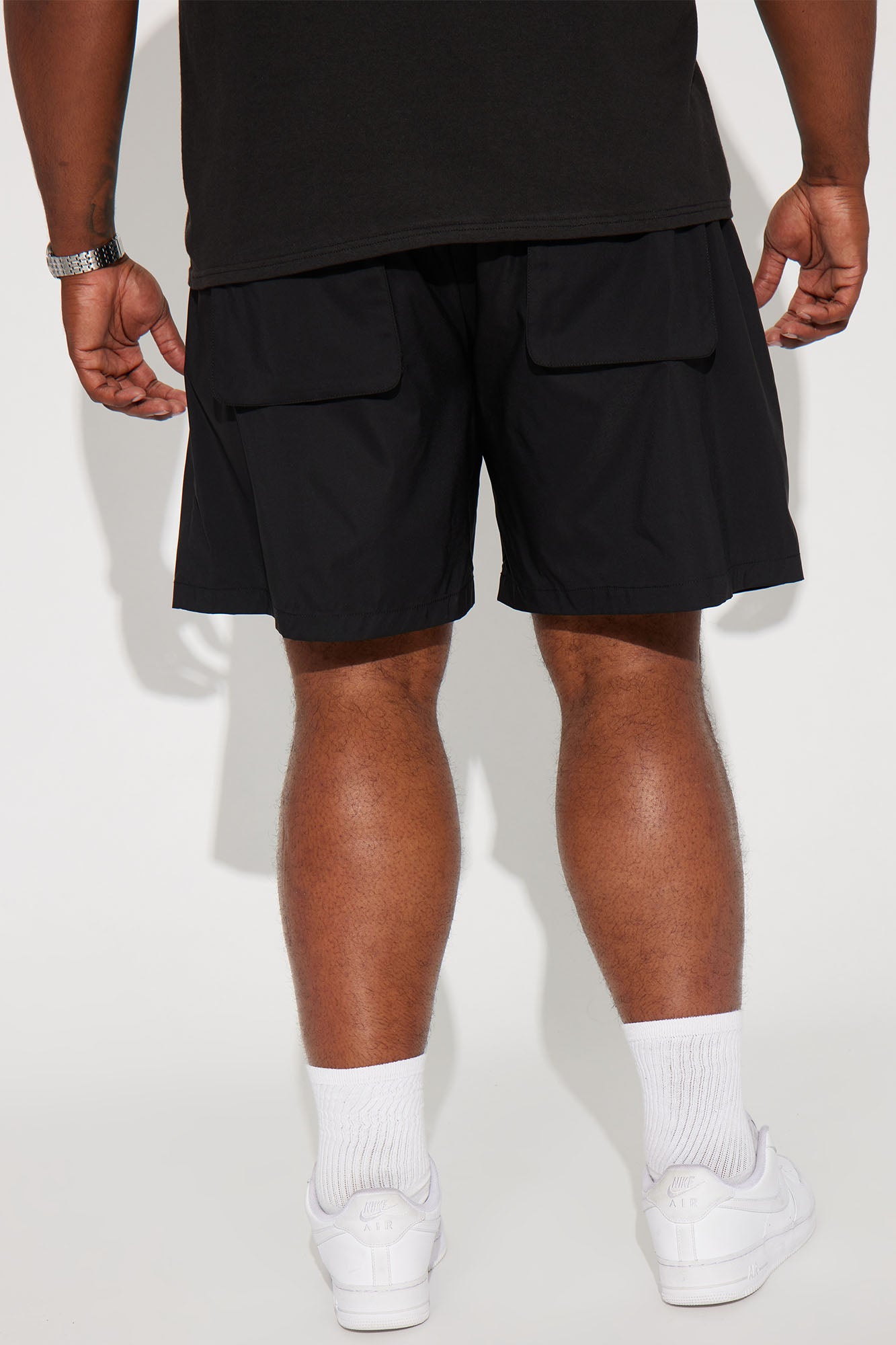 In The Field Relaxed Cargo Shorts - Black