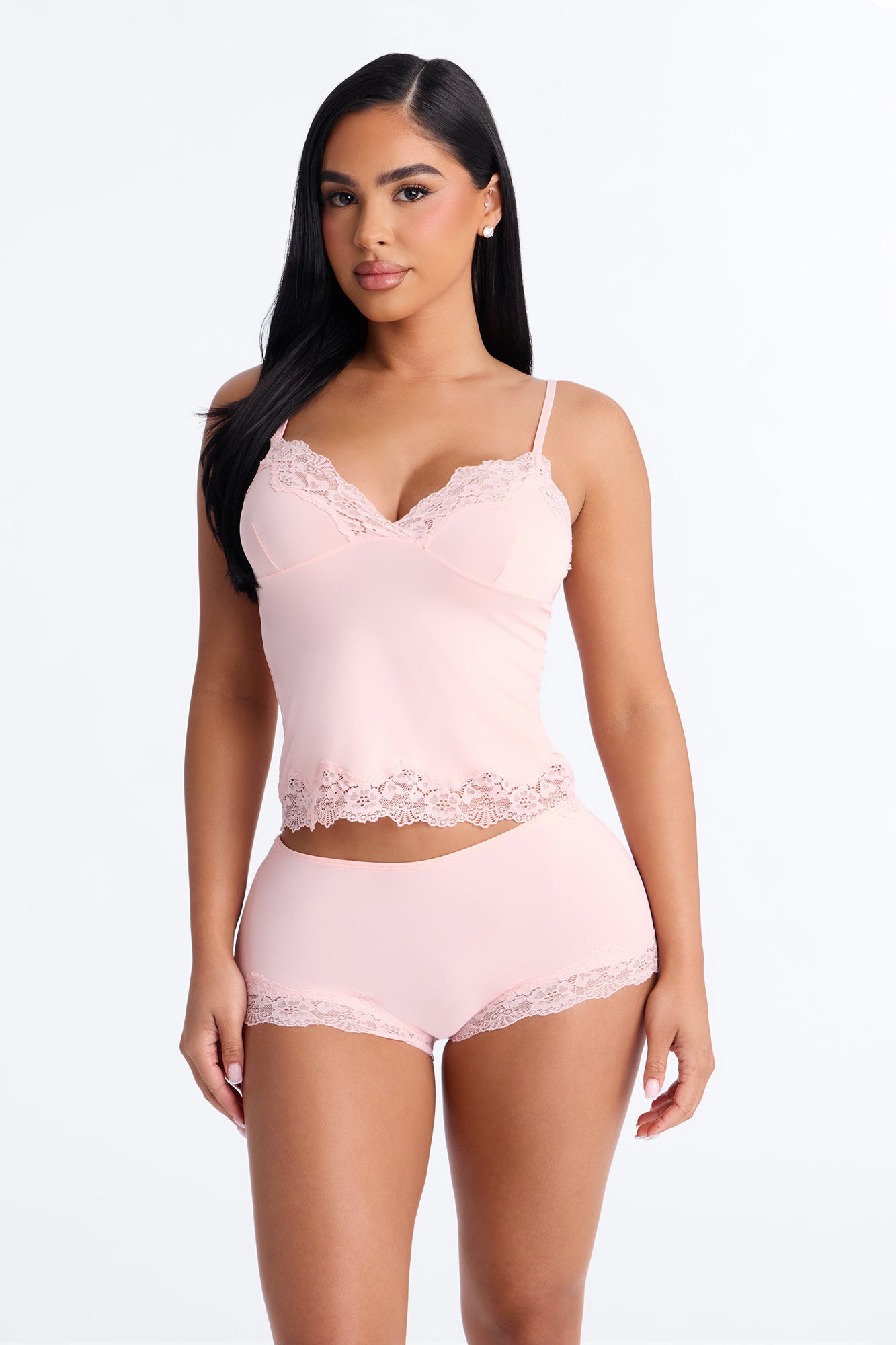 Sweet Dreams Tonight Cami Short Set - Blush