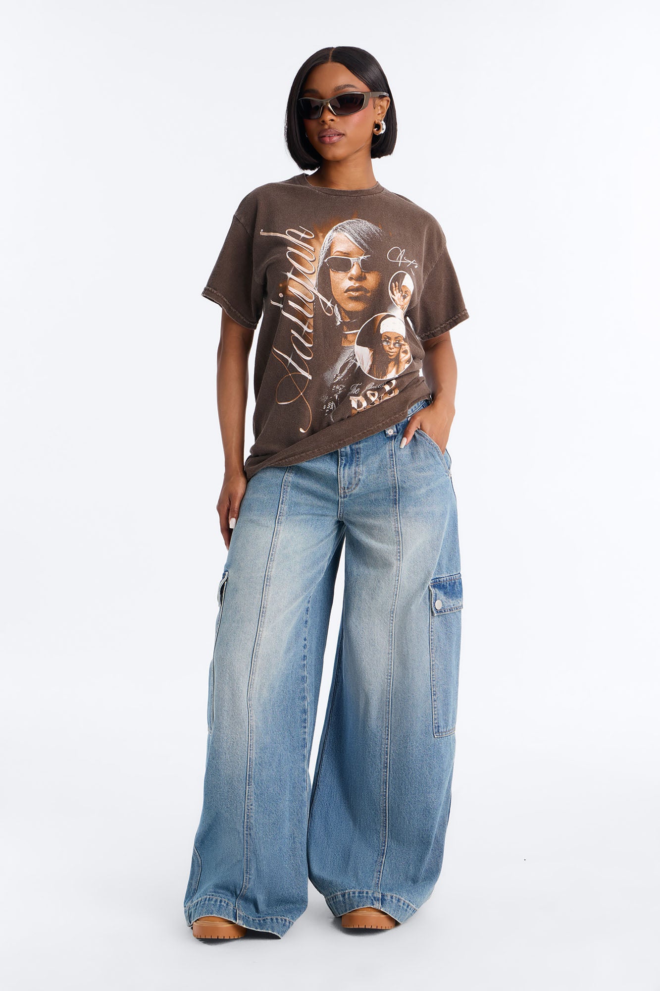 Aaliyah R&B Princess Shirt - Chocolate
