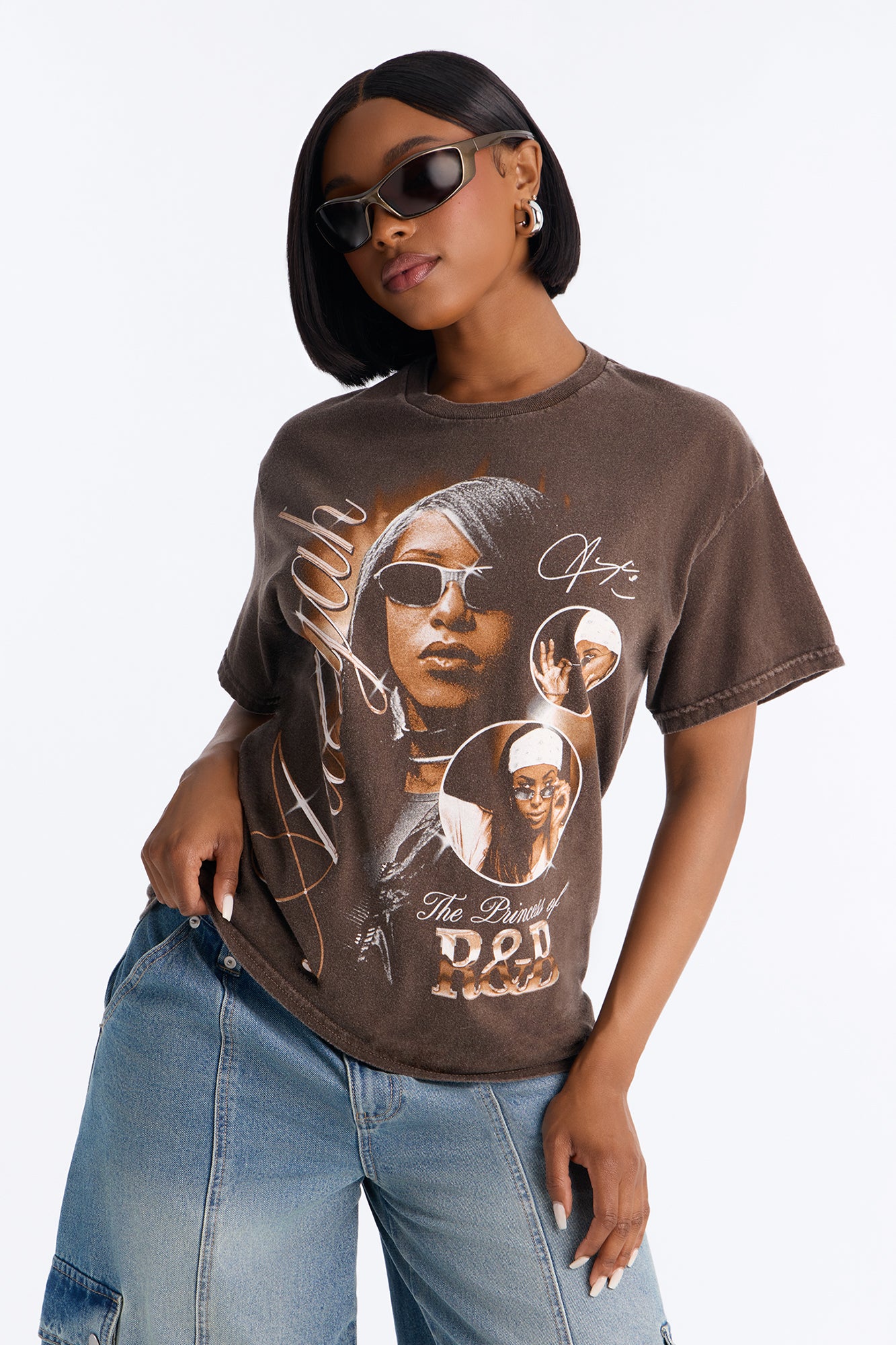 Aaliyah R&B Princess Shirt - Chocolate