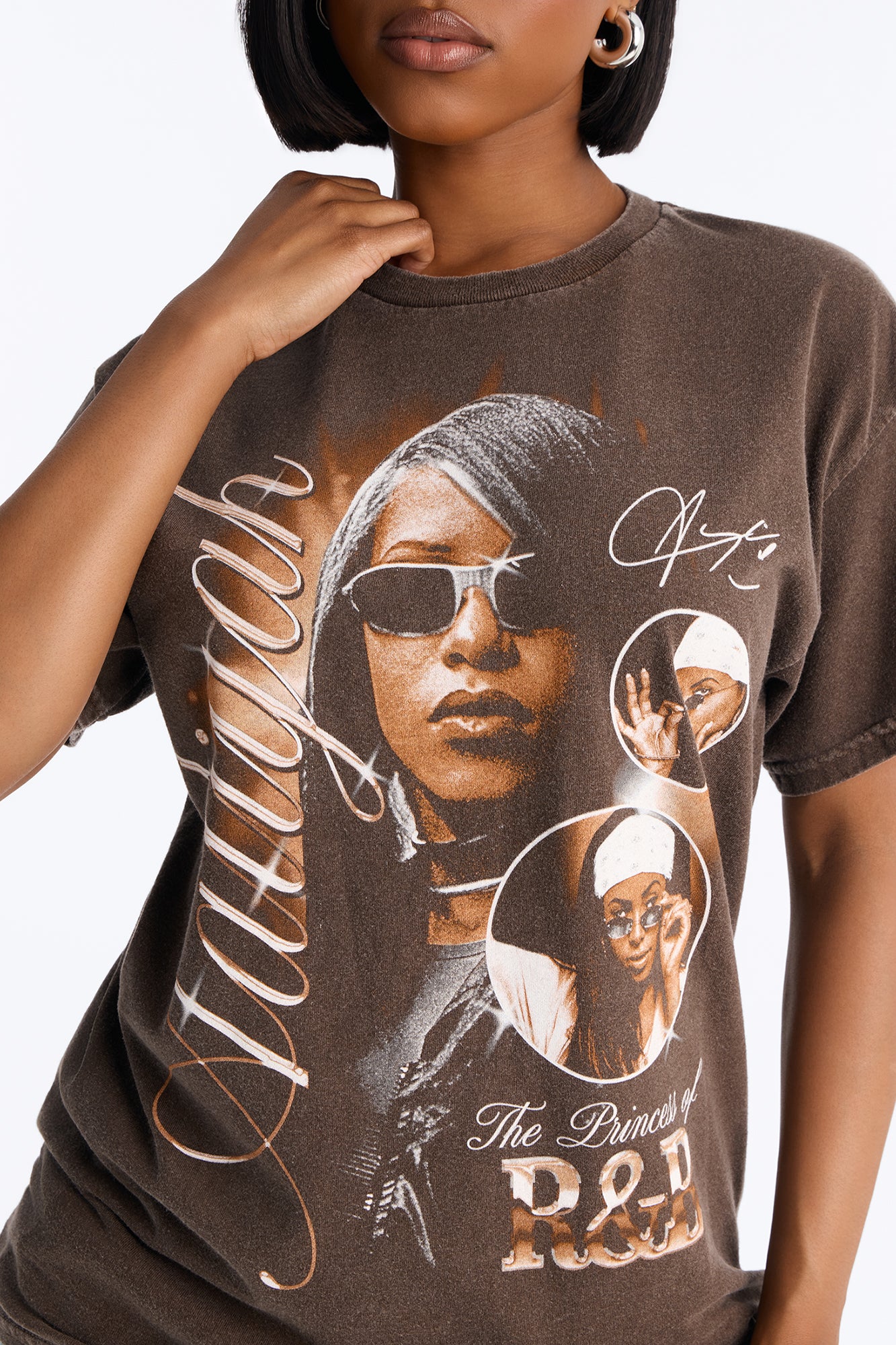 Aaliyah R&B Princess Shirt - Chocolate