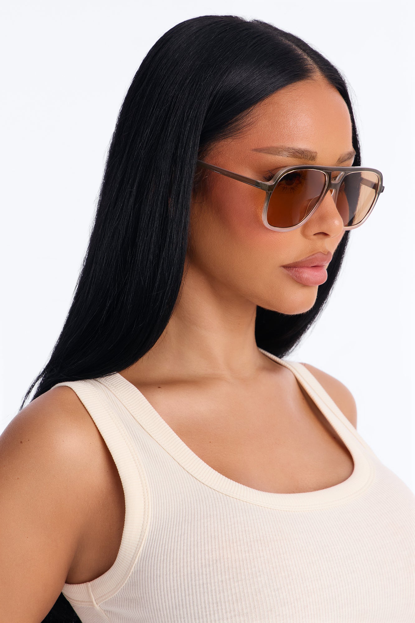 Shine On And On Sunglasses - Olive/combo