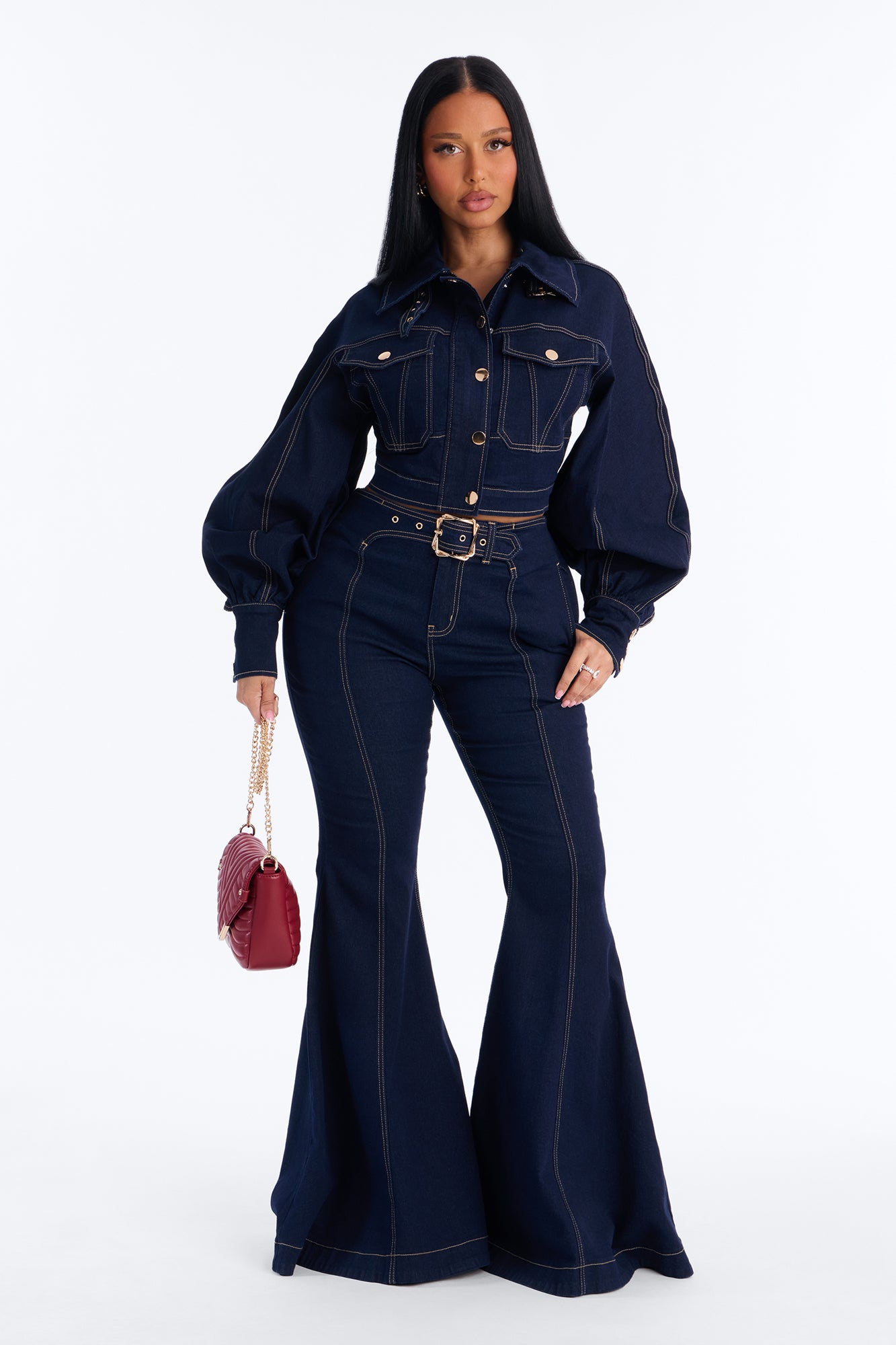 Real Life Entourage Stretch Denim Jacket - Dark Wash