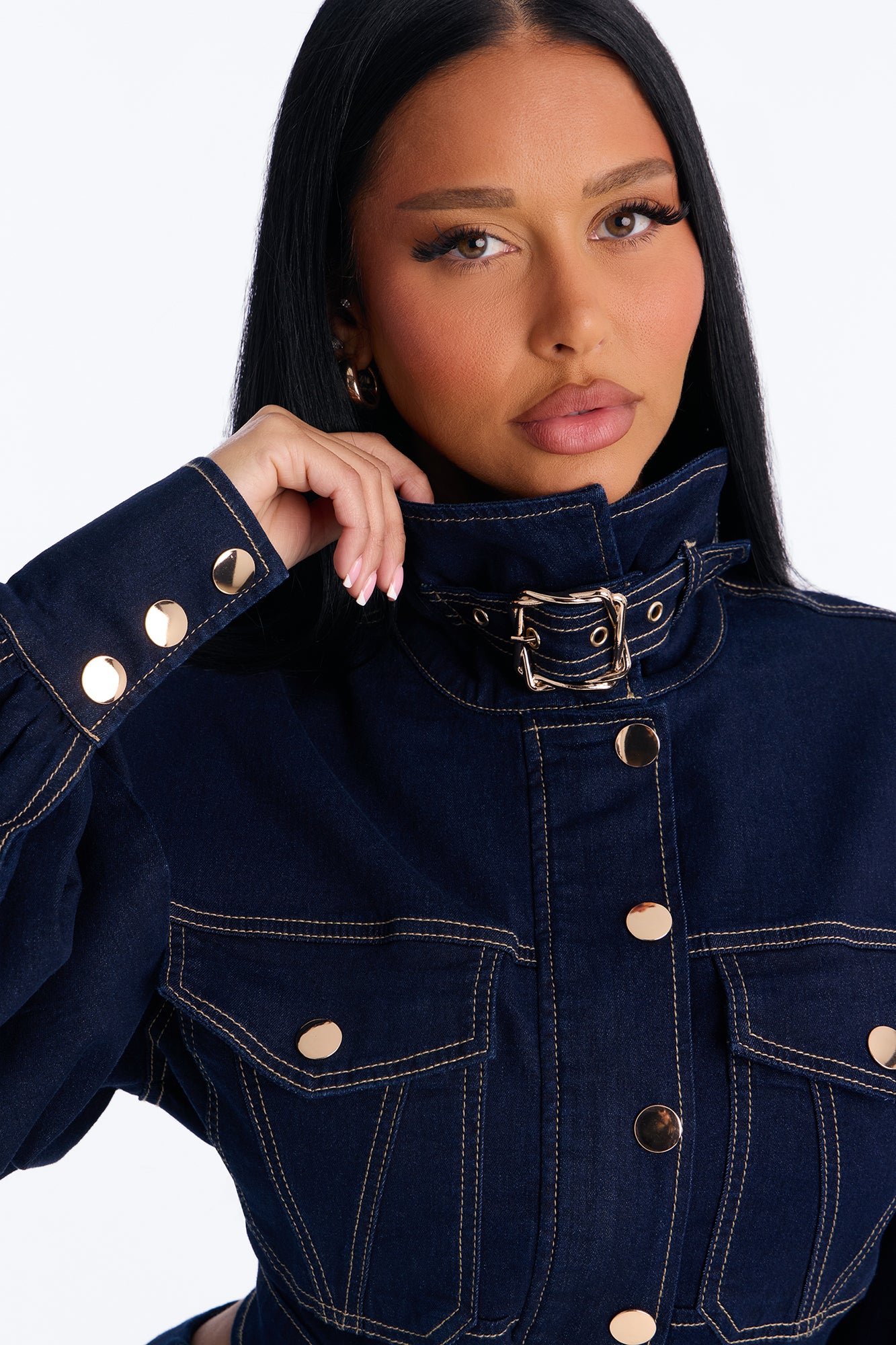 Real Life Entourage Stretch Denim Jacket - Dark Wash