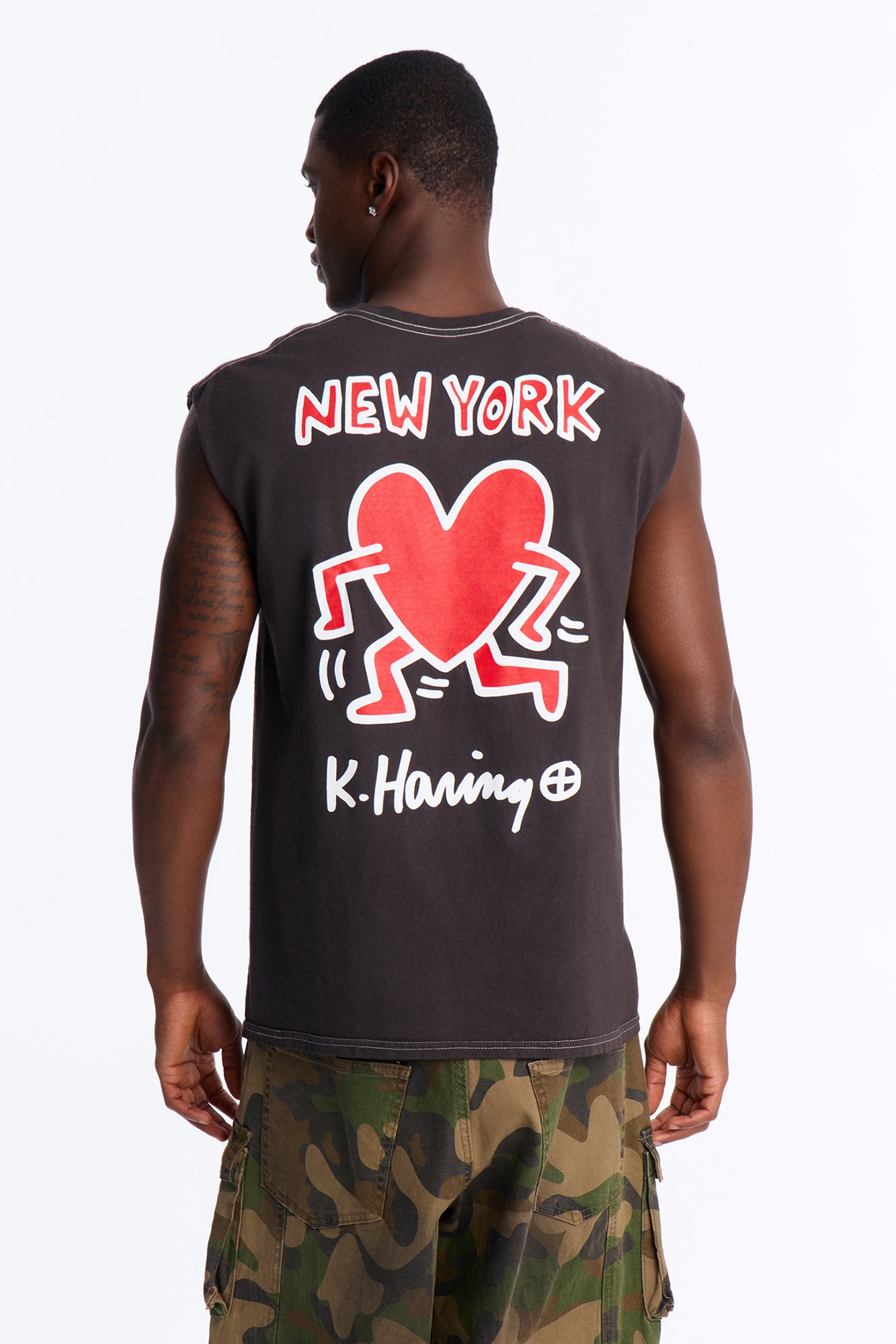 Keith Haring New York Vintage Muscle Tee - Black