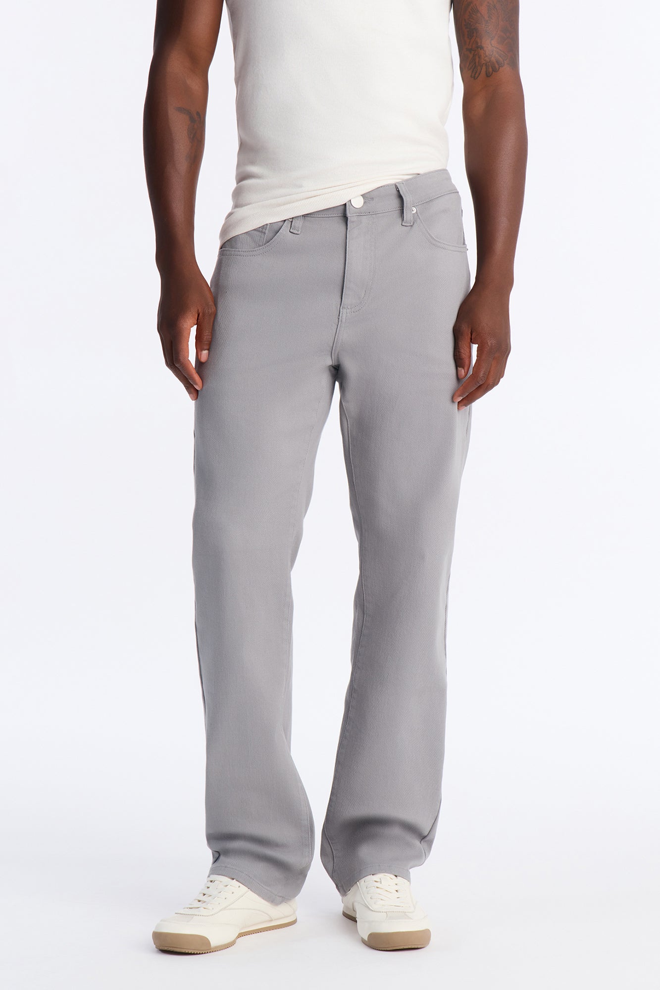 Mike Straight Taper Jeans - Grey