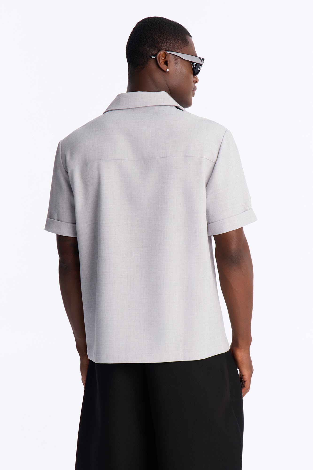 Sorrento Relaxed Button Up Shirt - Grey