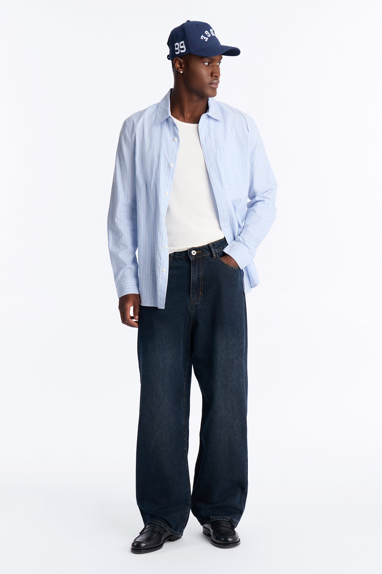Shadow Flag Baggy Jean - Dark Wash