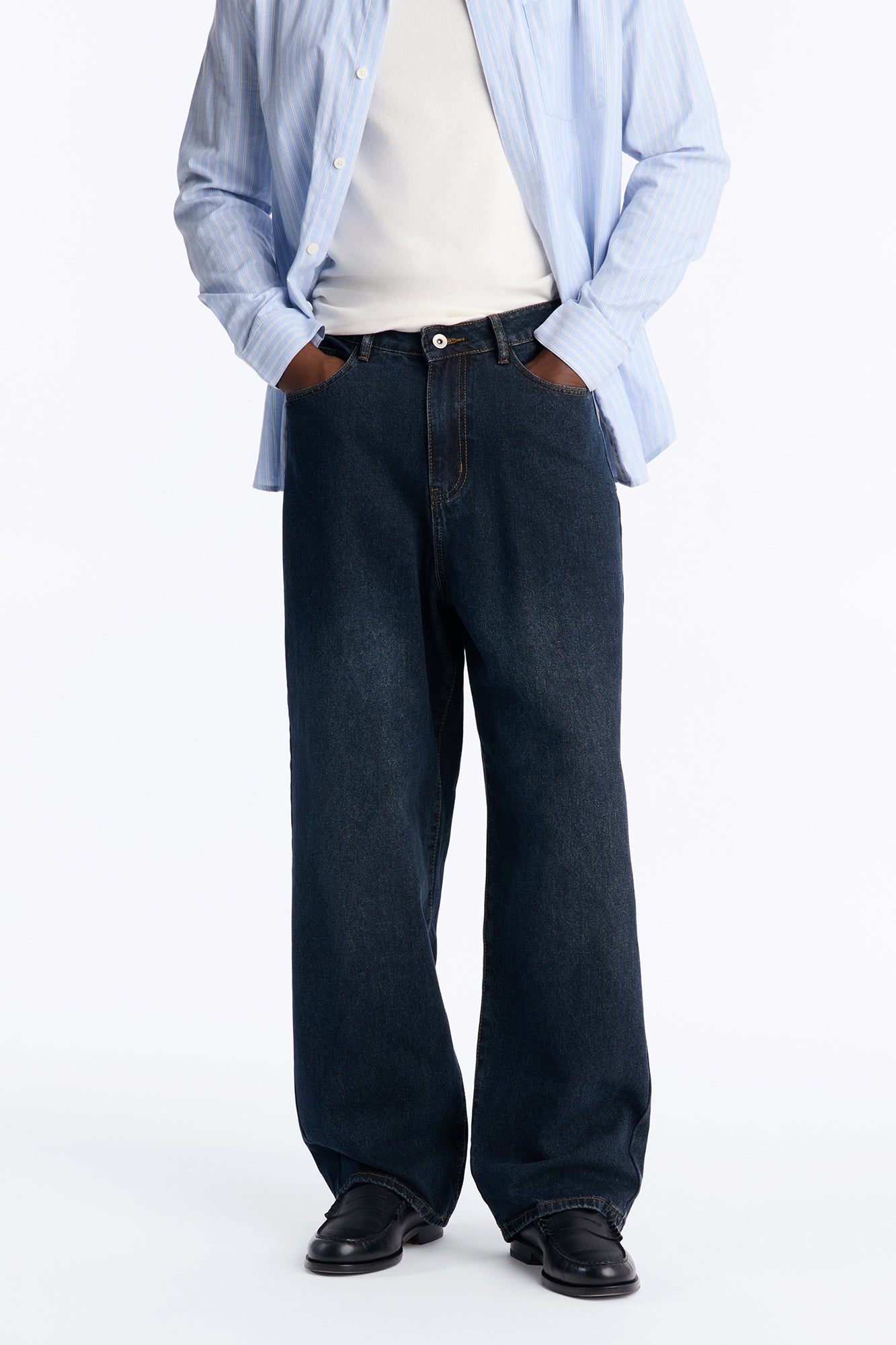 Shadow Flag Baggy Jean - Dark Wash