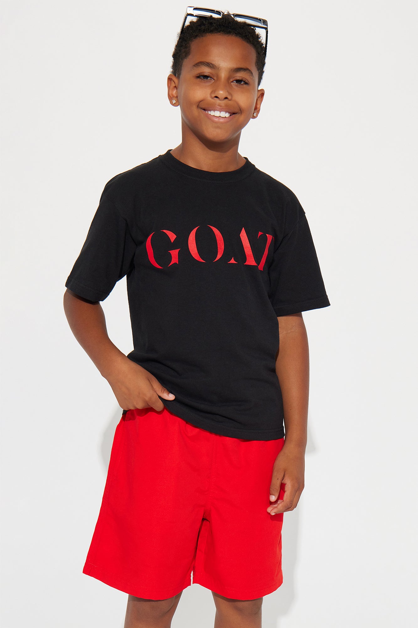 Mini The GOAT Short Sleeve Tee - Black