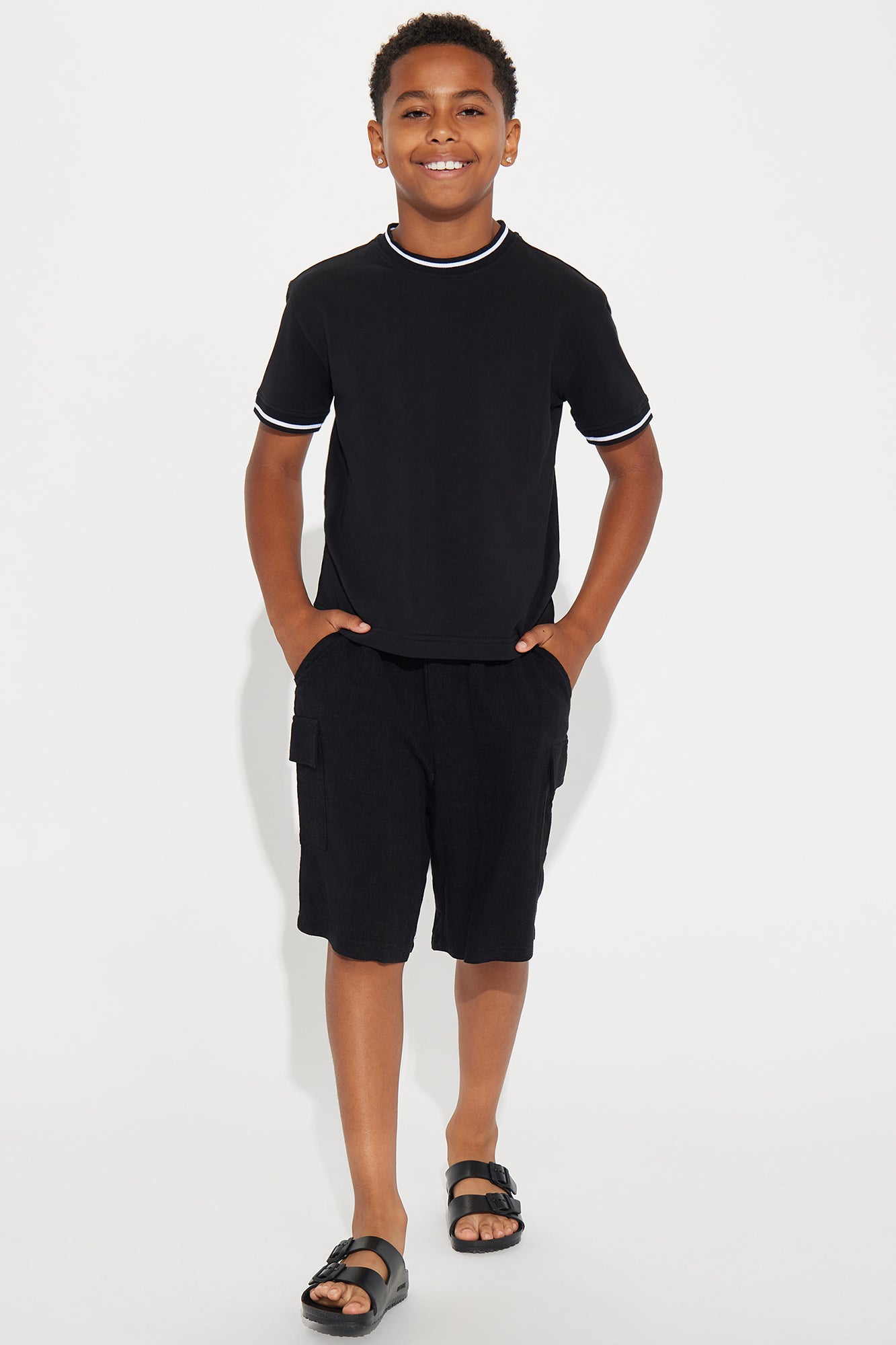 Mini Jaxon Short Sleeve Tee - Black