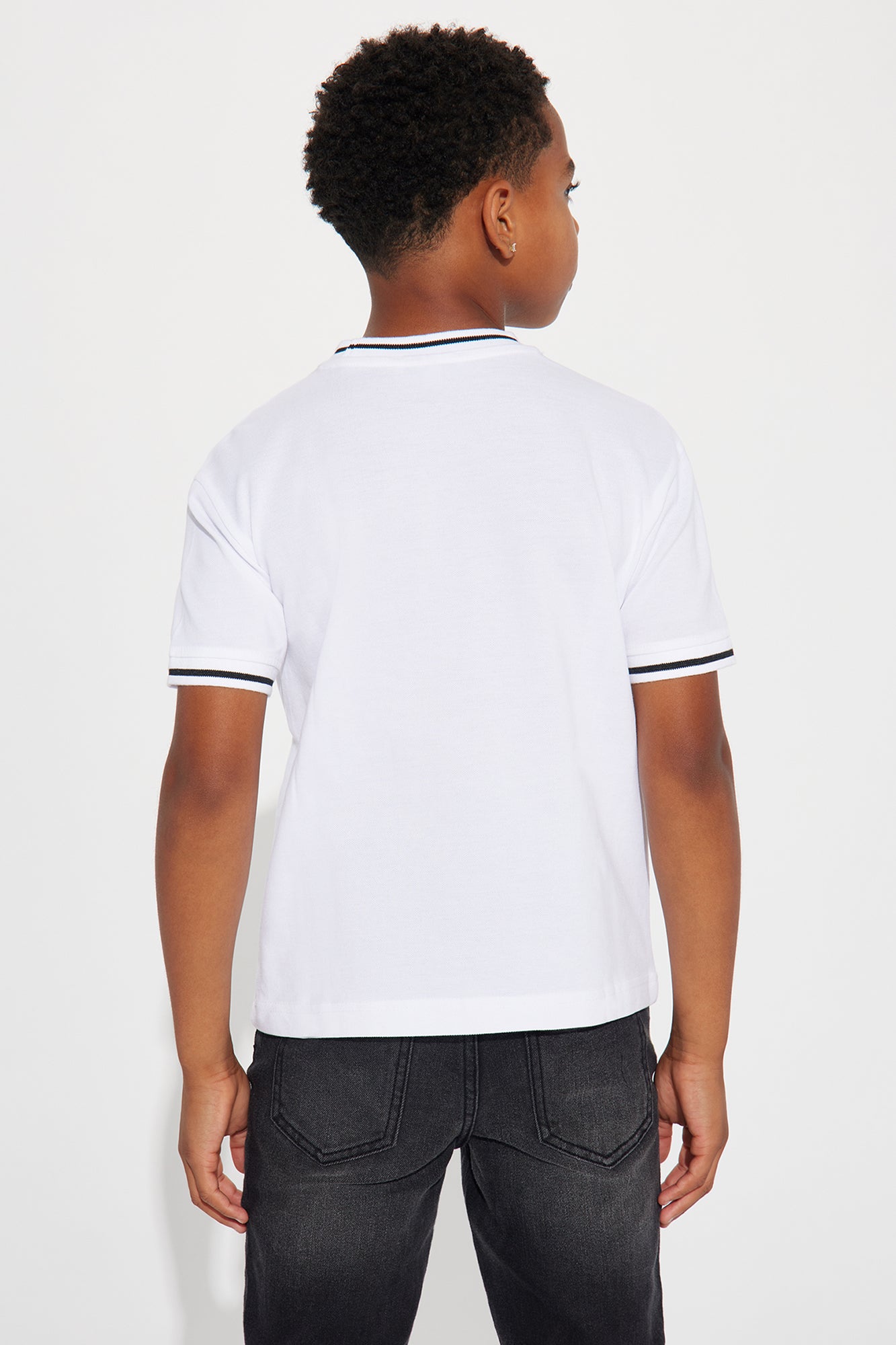 Mini Jaxon Short Sleeve Tee - White