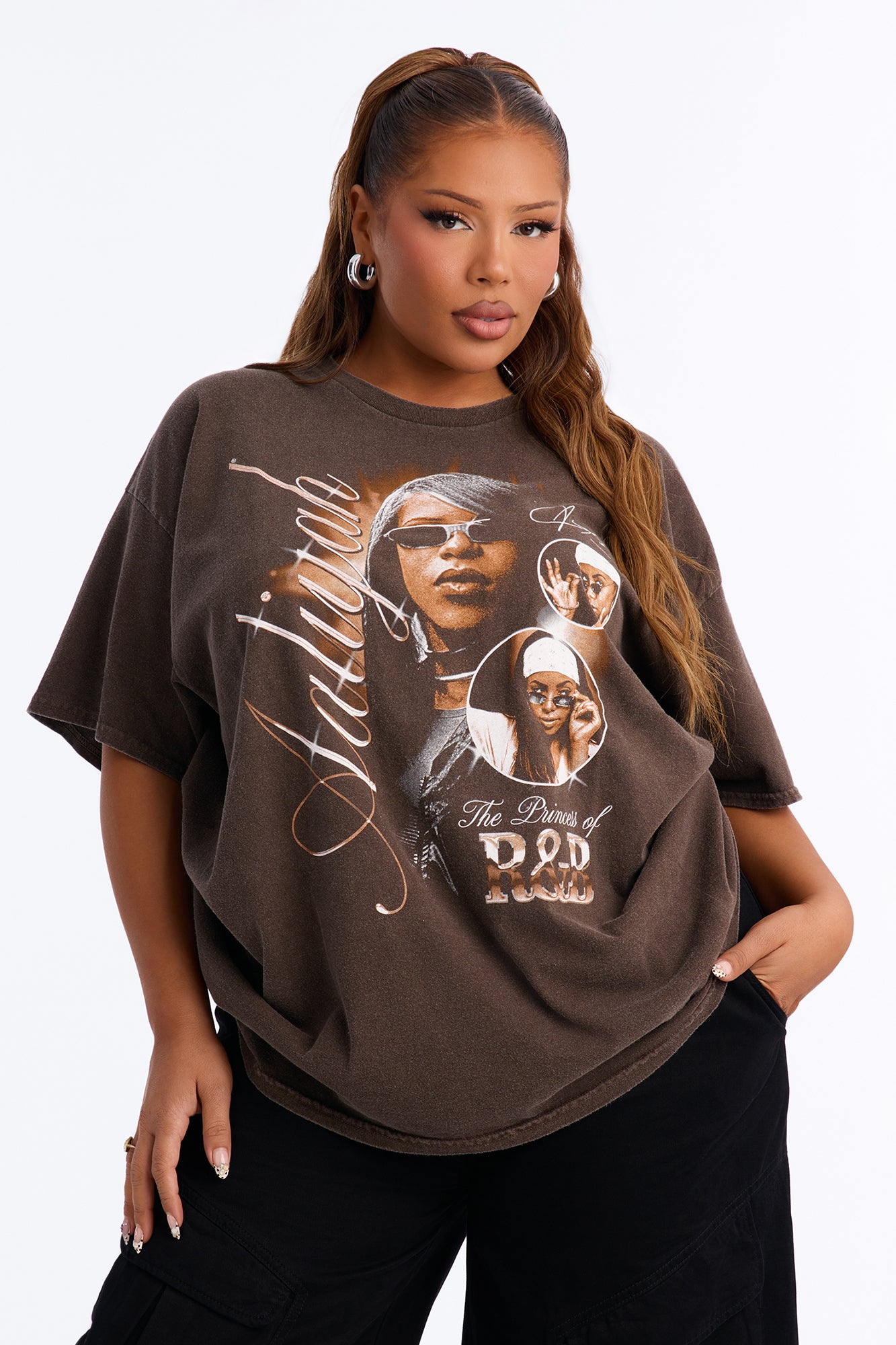 Aaliyah R&B Princess Shirt - Chocolate