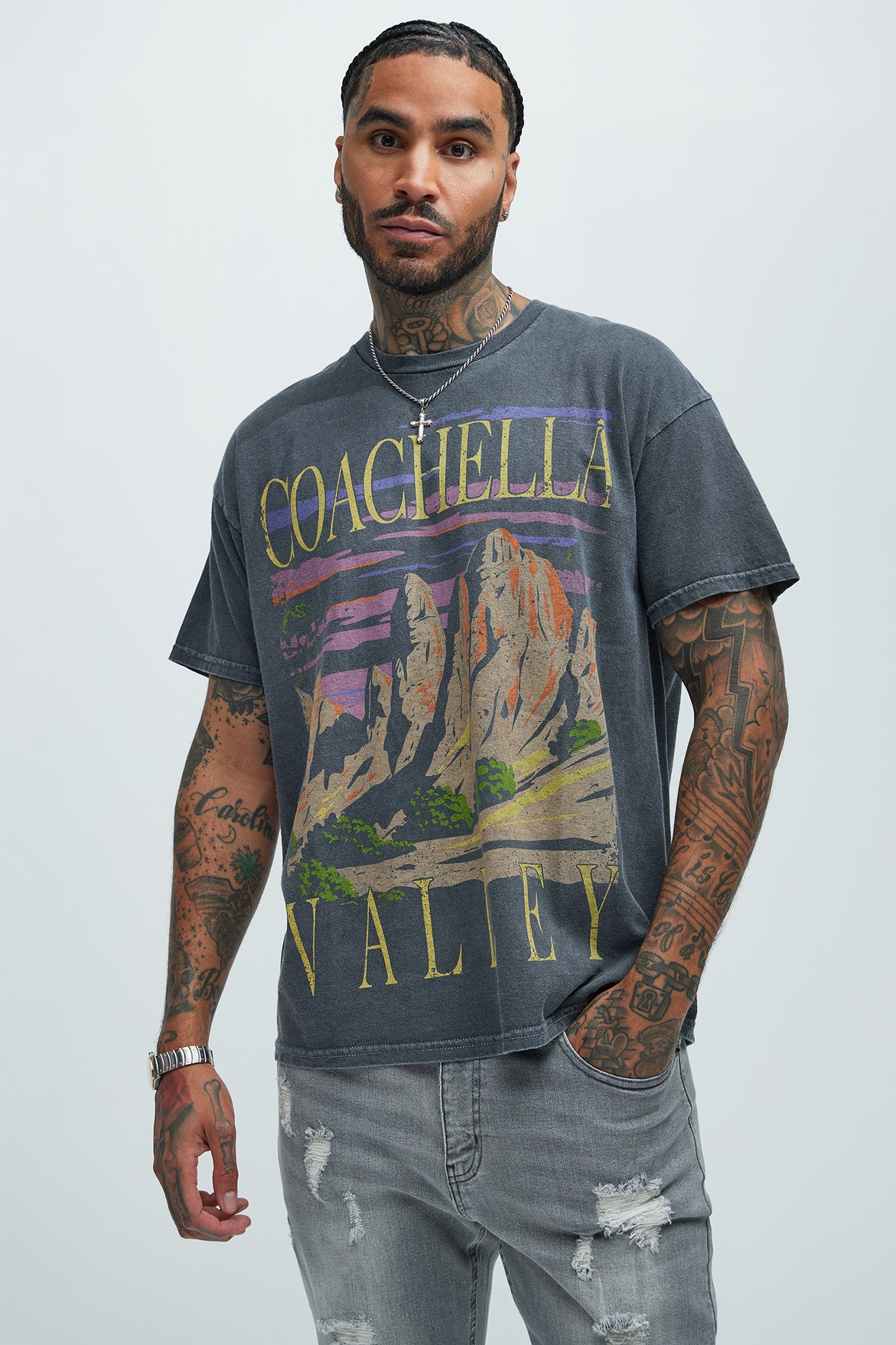 Coachella Valley Short Sleeve Tee - Charcoal