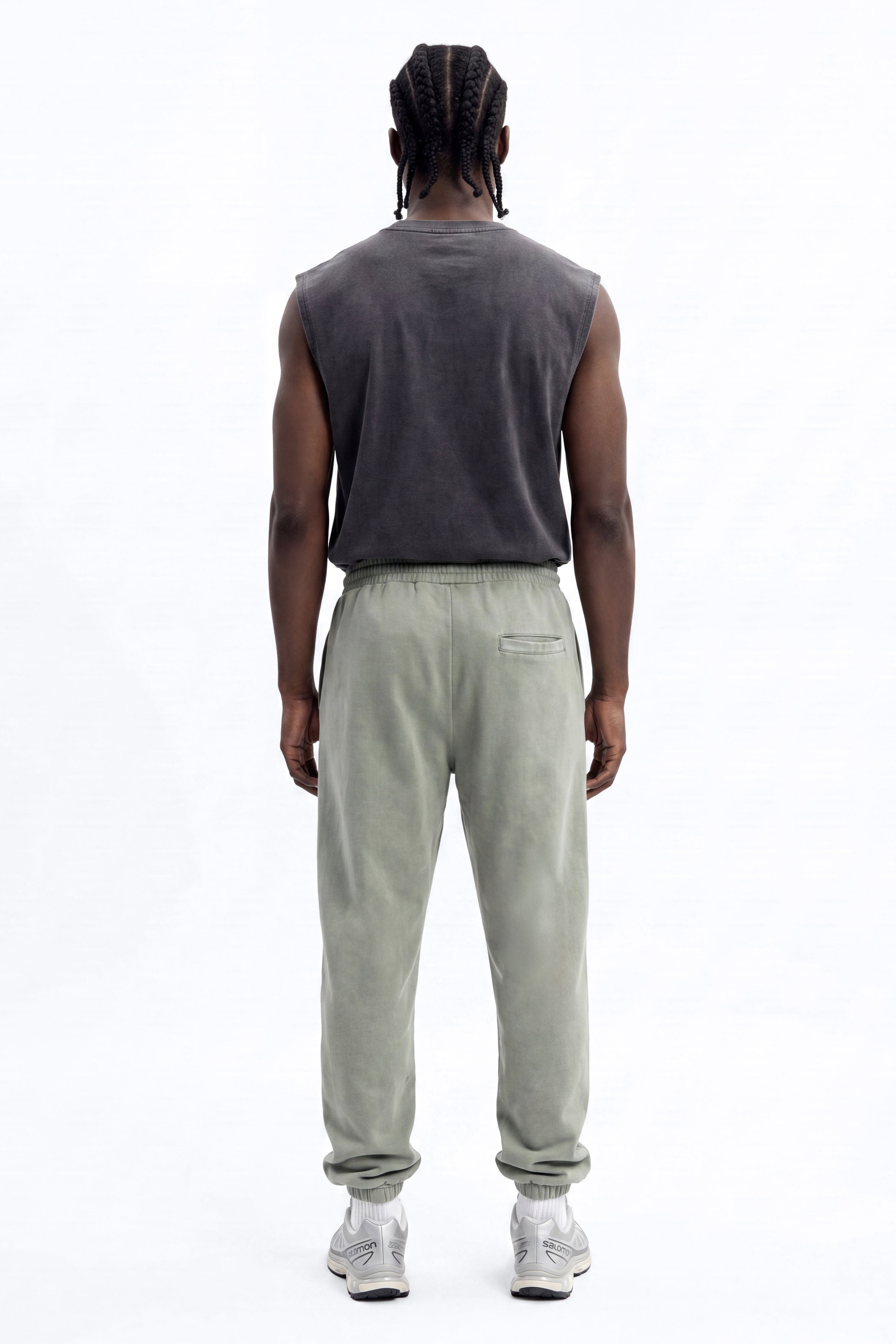 Soft Touch Washed Interlock Relaxed Jogger - Olive