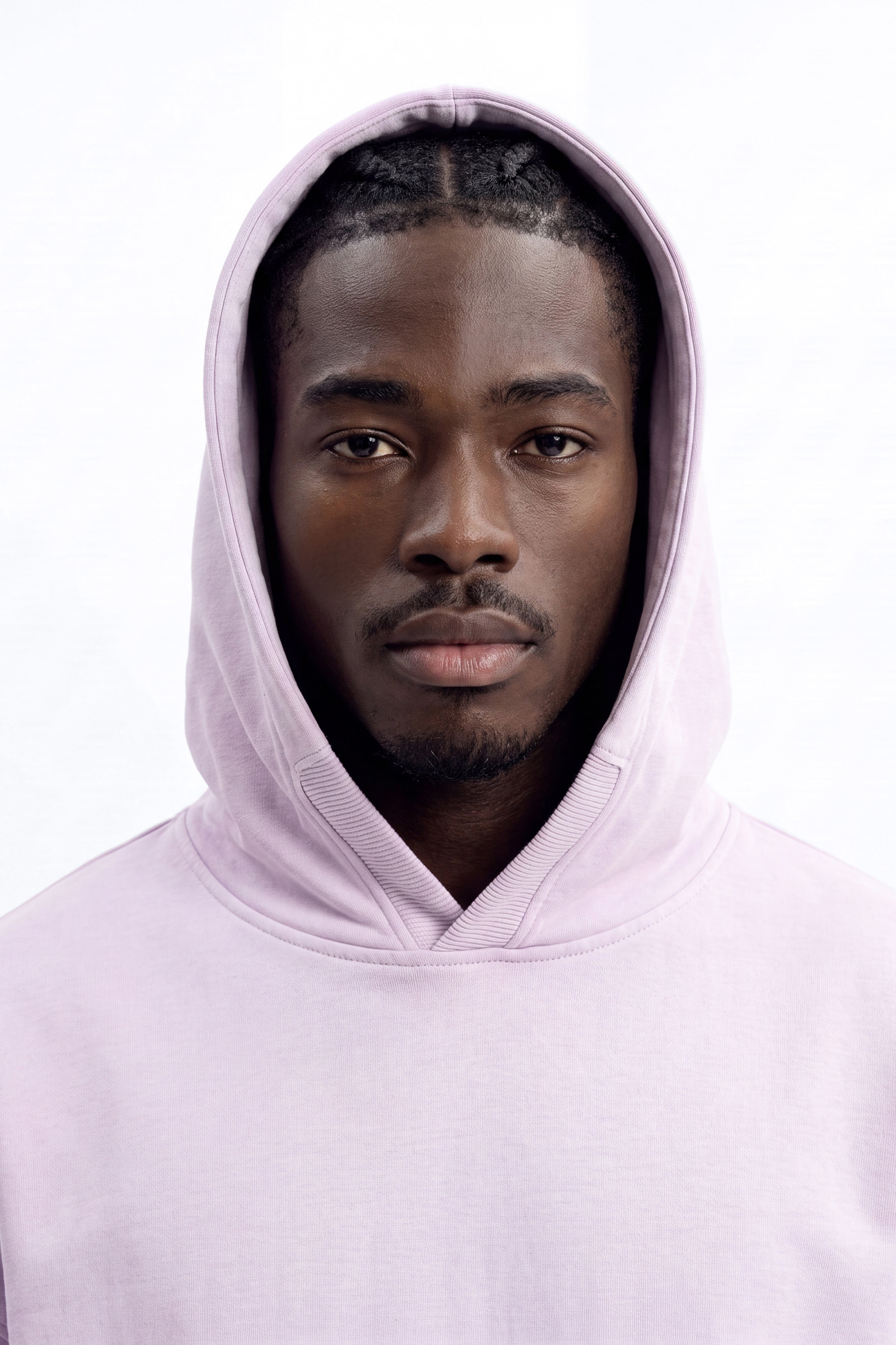 Soft Touch Washed Interlock Oversized Hoodie - Purple