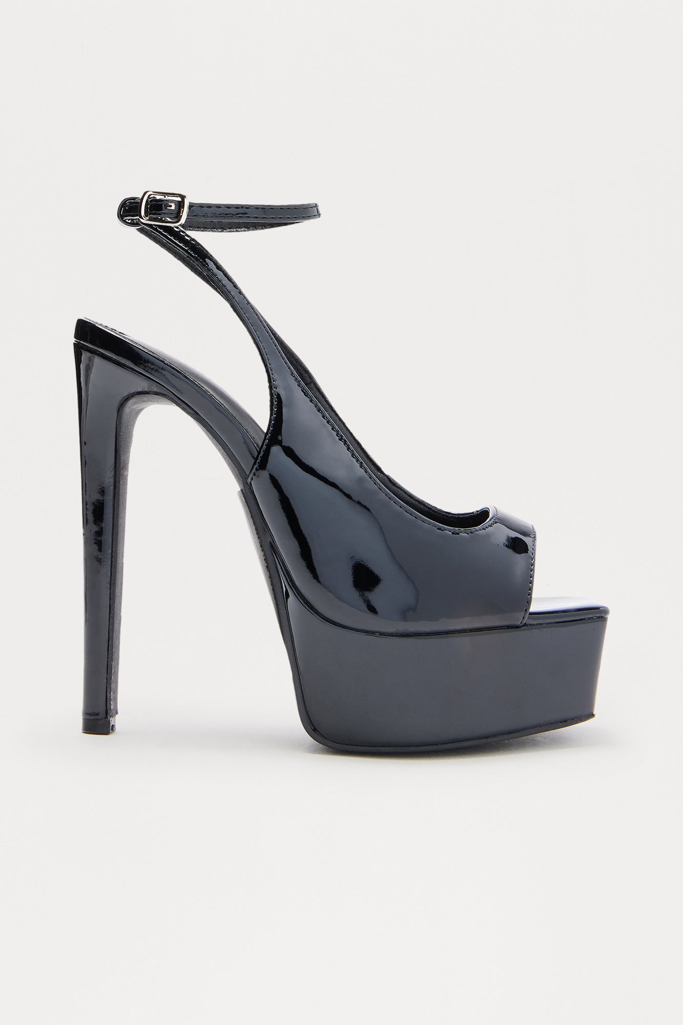 Elvie Ultra Platform Stiletto Heels - Black