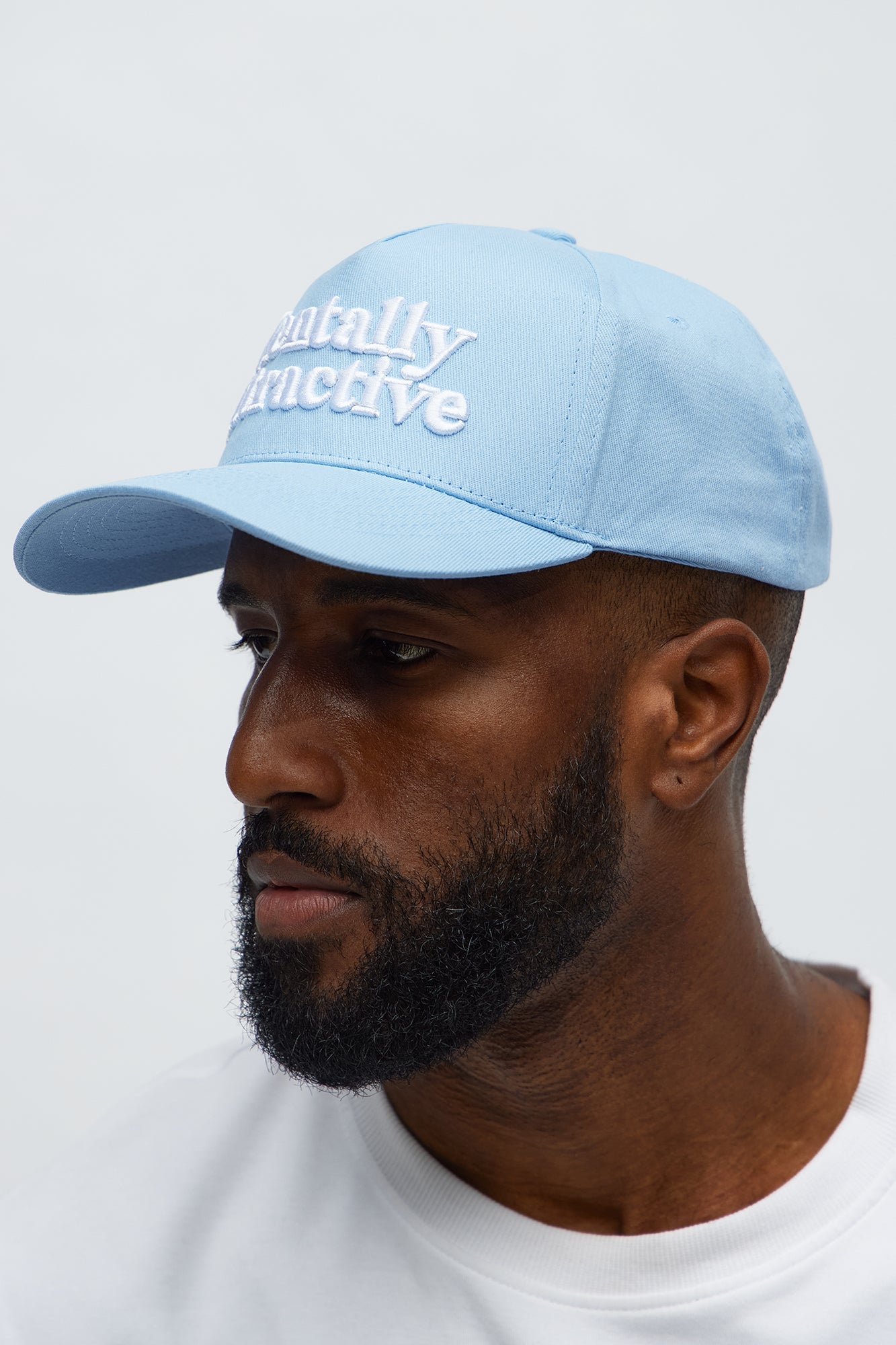 Mentally Attractive Snapback Hat - Light Blue