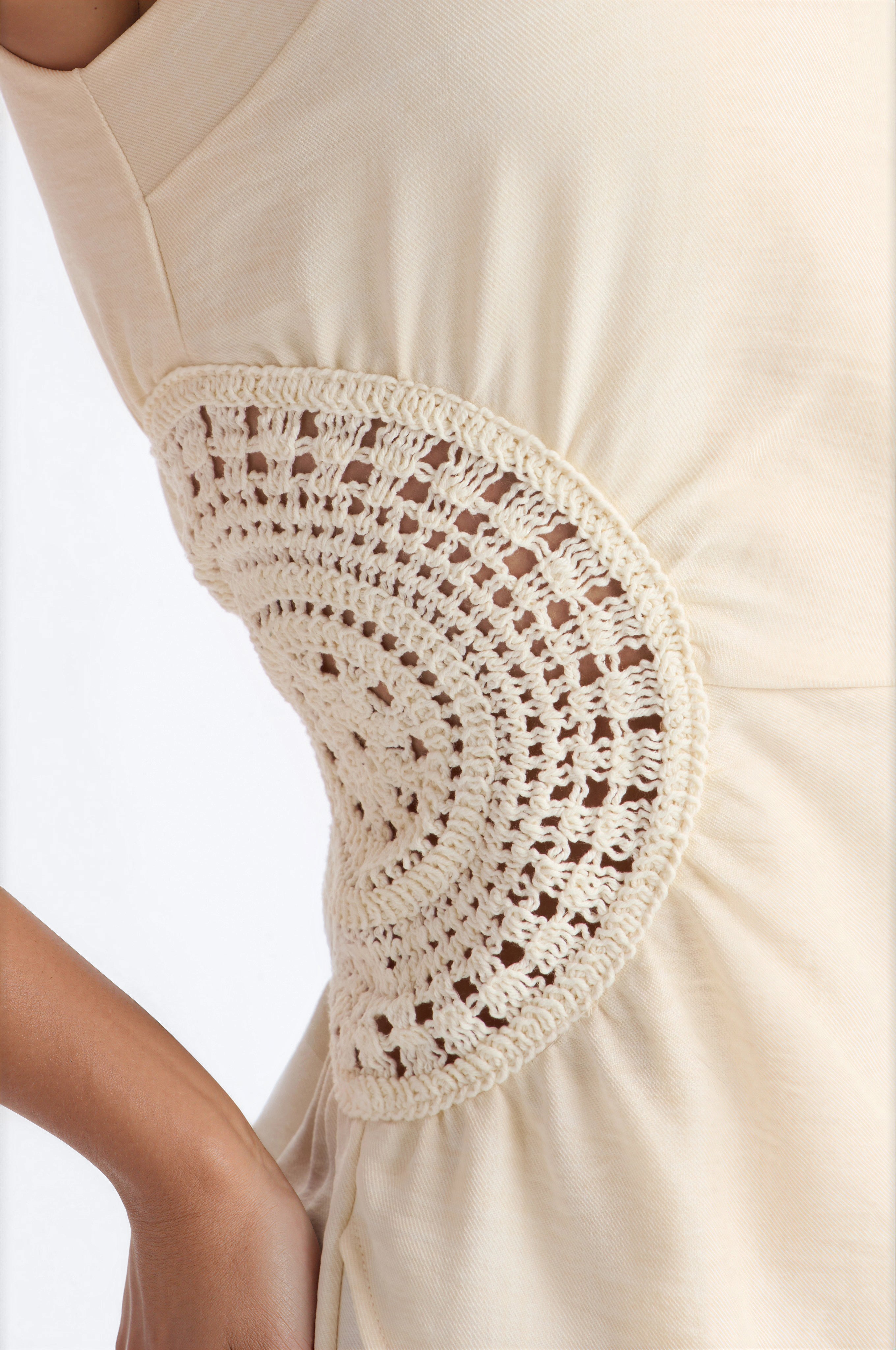 Seaside Linen Romper - Cream