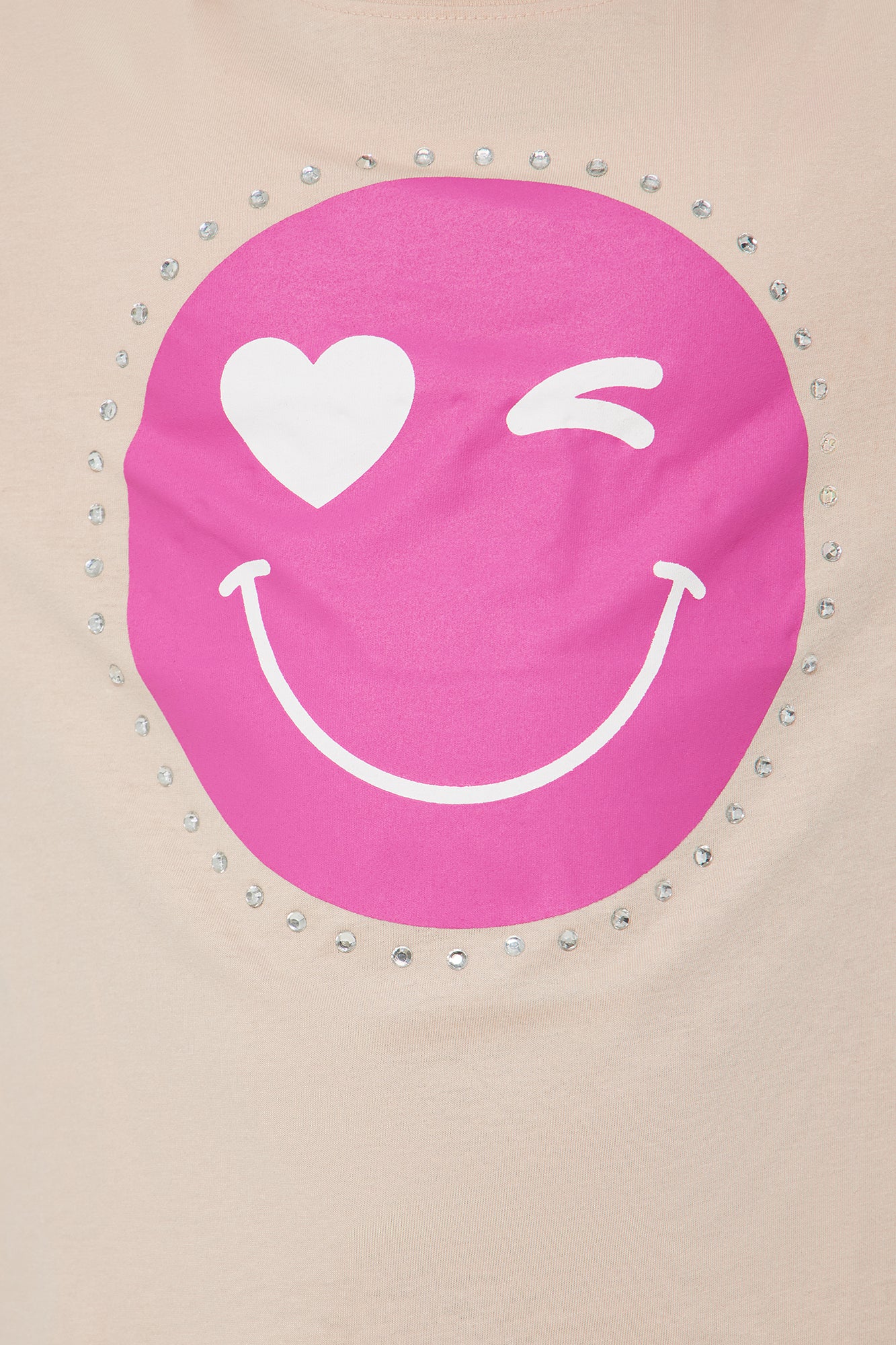 Mini Winking At You Short Sleeve Tee - Sand