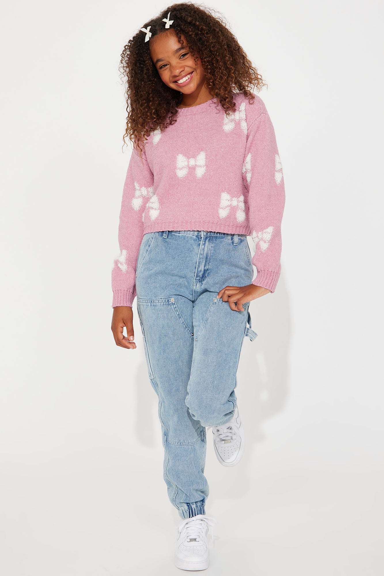 Mini Pretty Girl Pullover Sweater - Blush
