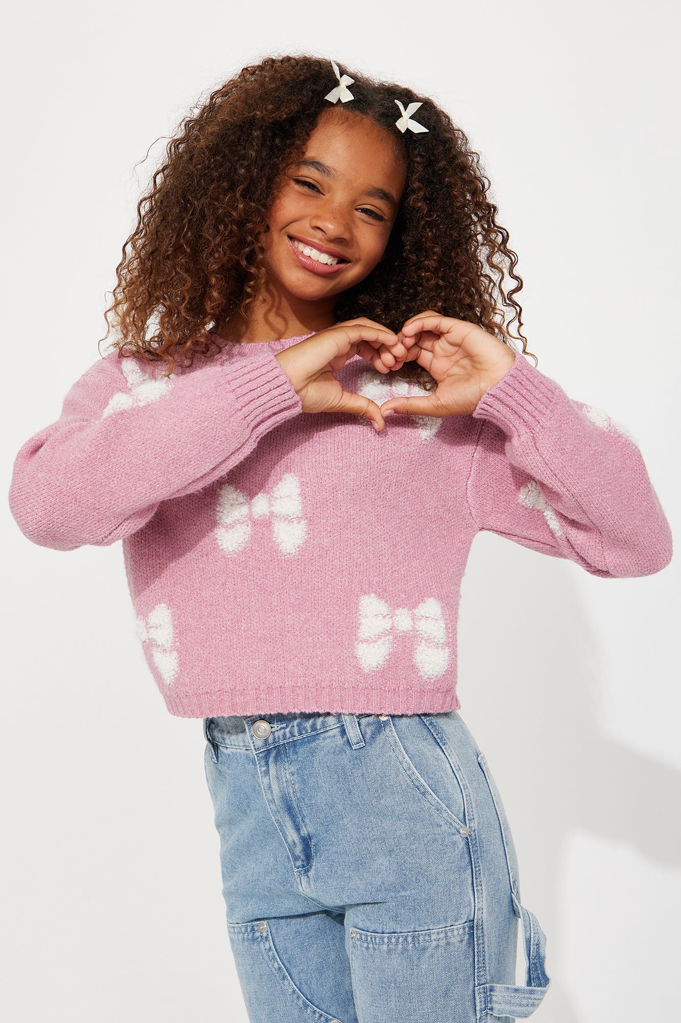 Mini Pretty Girl Pullover Sweater - Blush