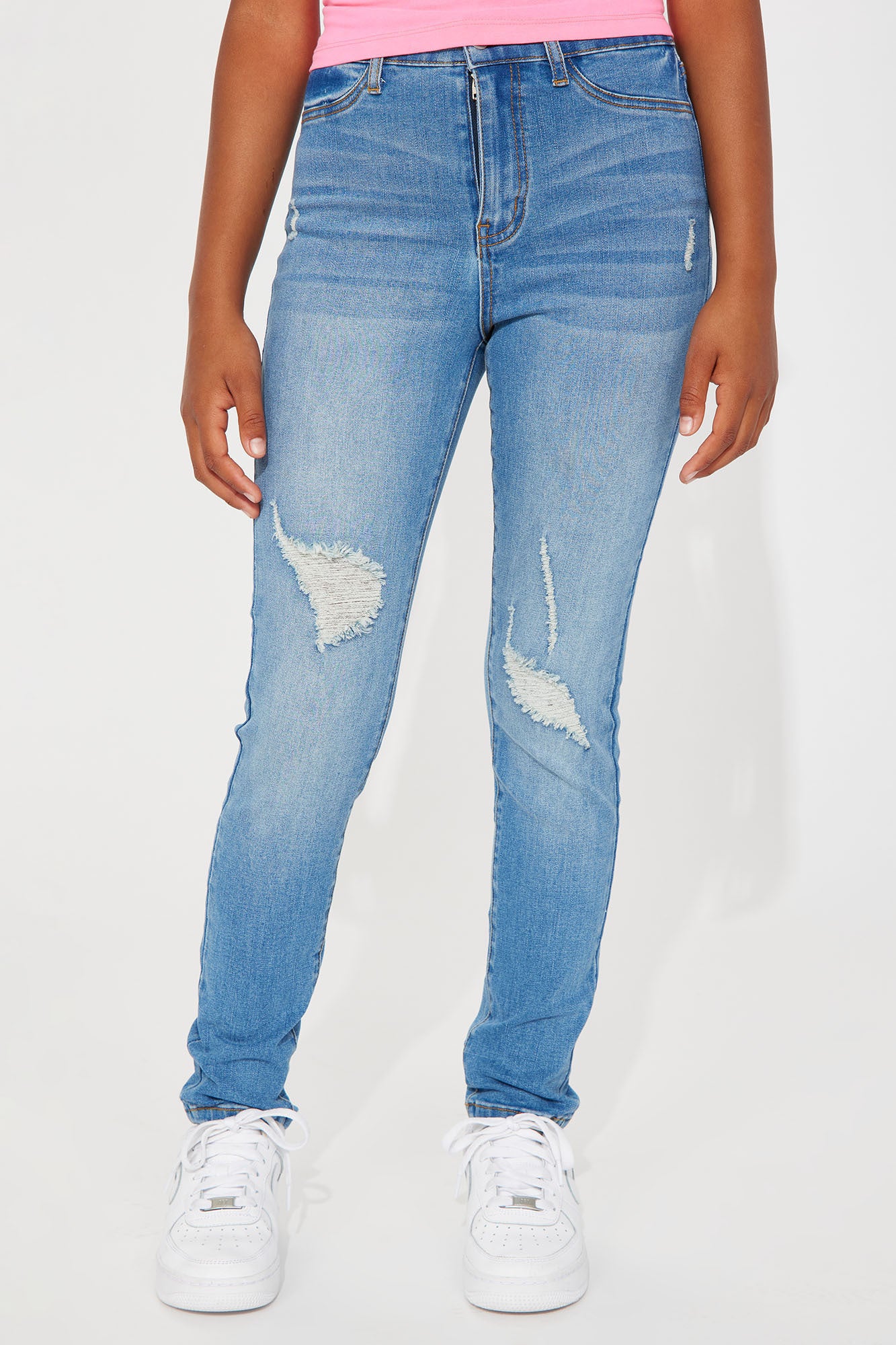 Mini Living Life Stretch Skinny Jeans - Blue Wash
