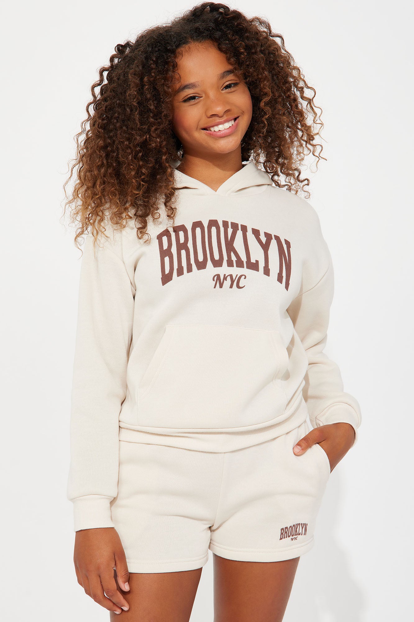 Mini Brooklyn Livin' Short Set - Cream
