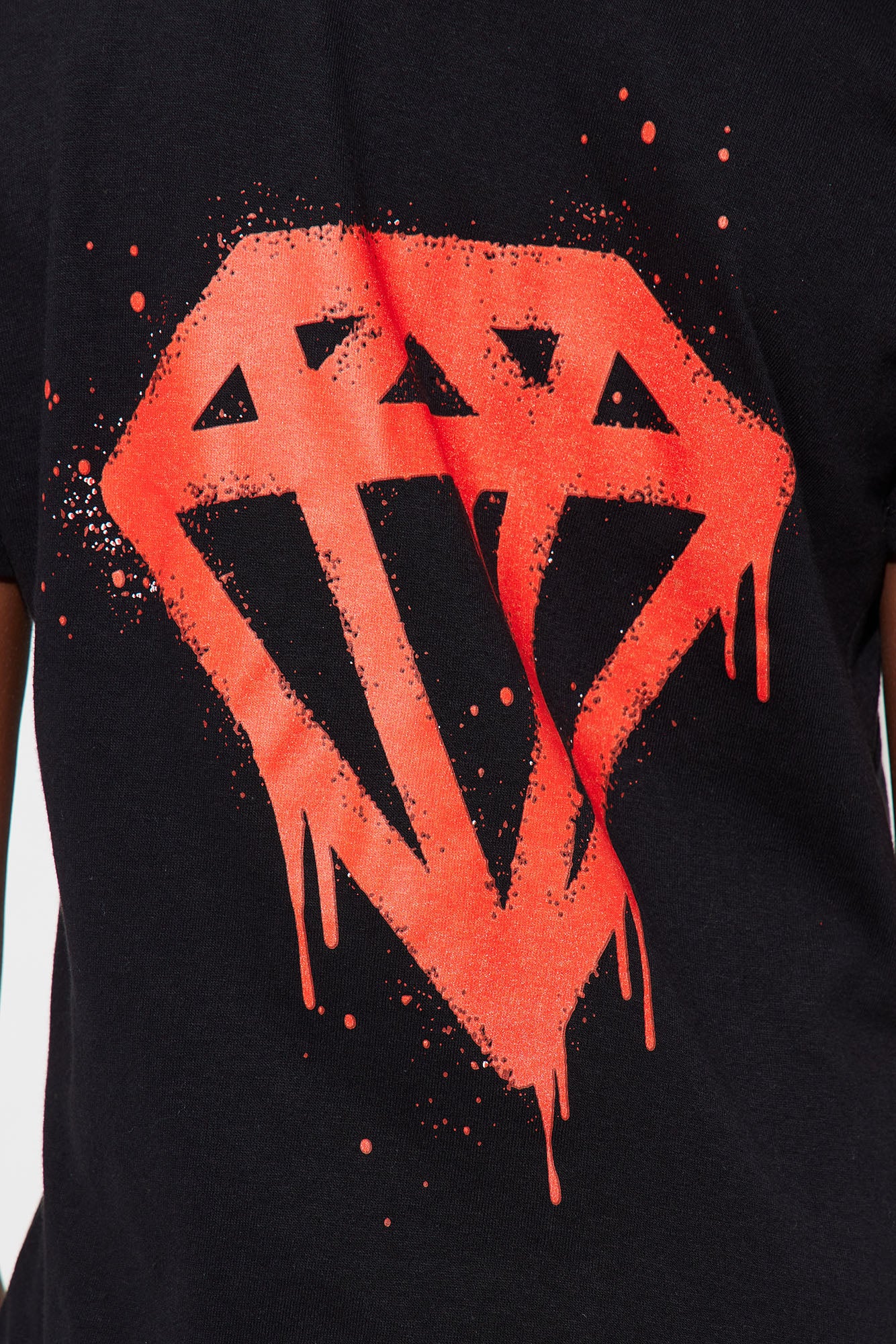 Mini Diamond Goat Short Sleeve Tee - Black