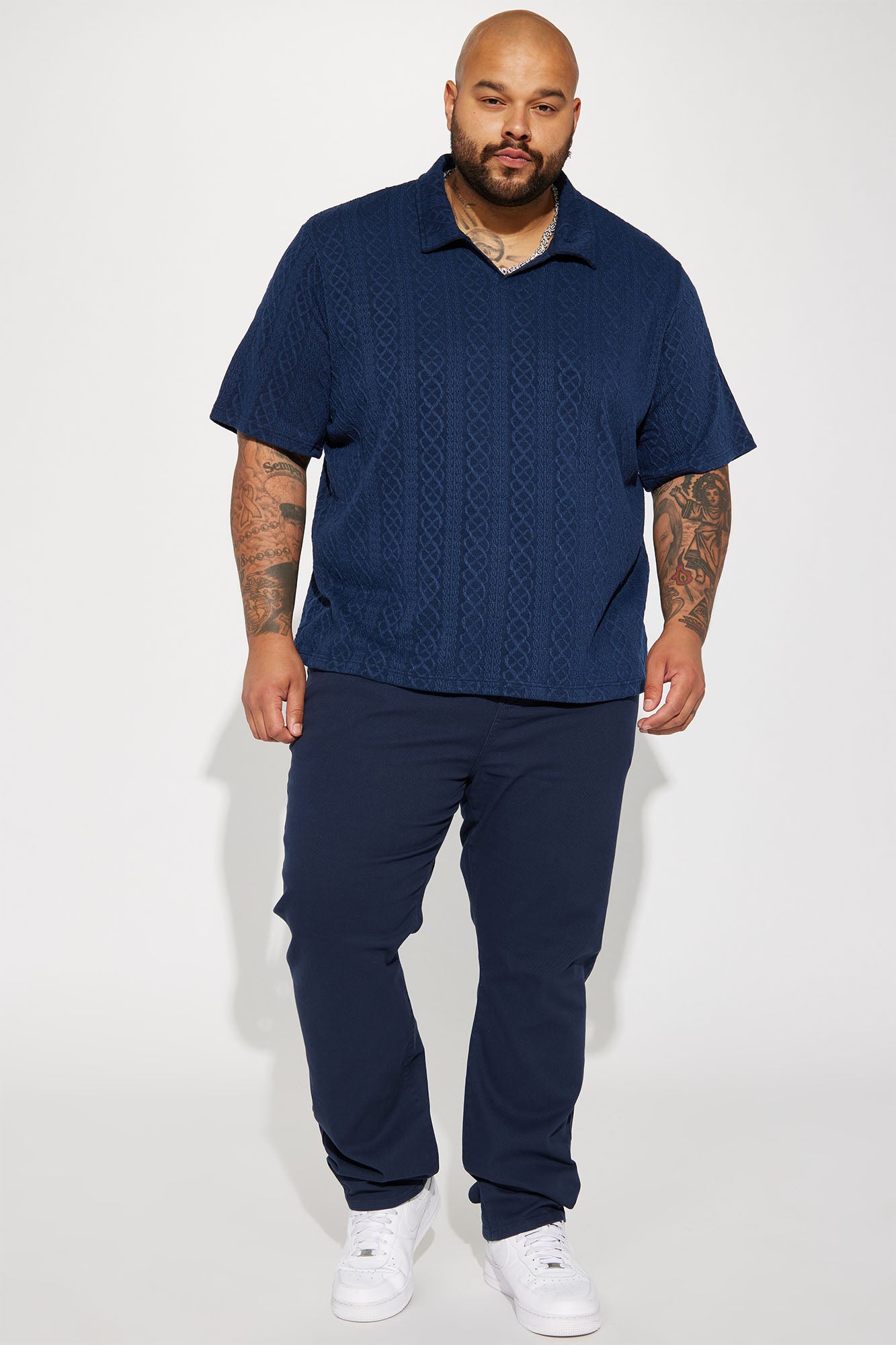 Mike Straight Taper Jeans - Navy