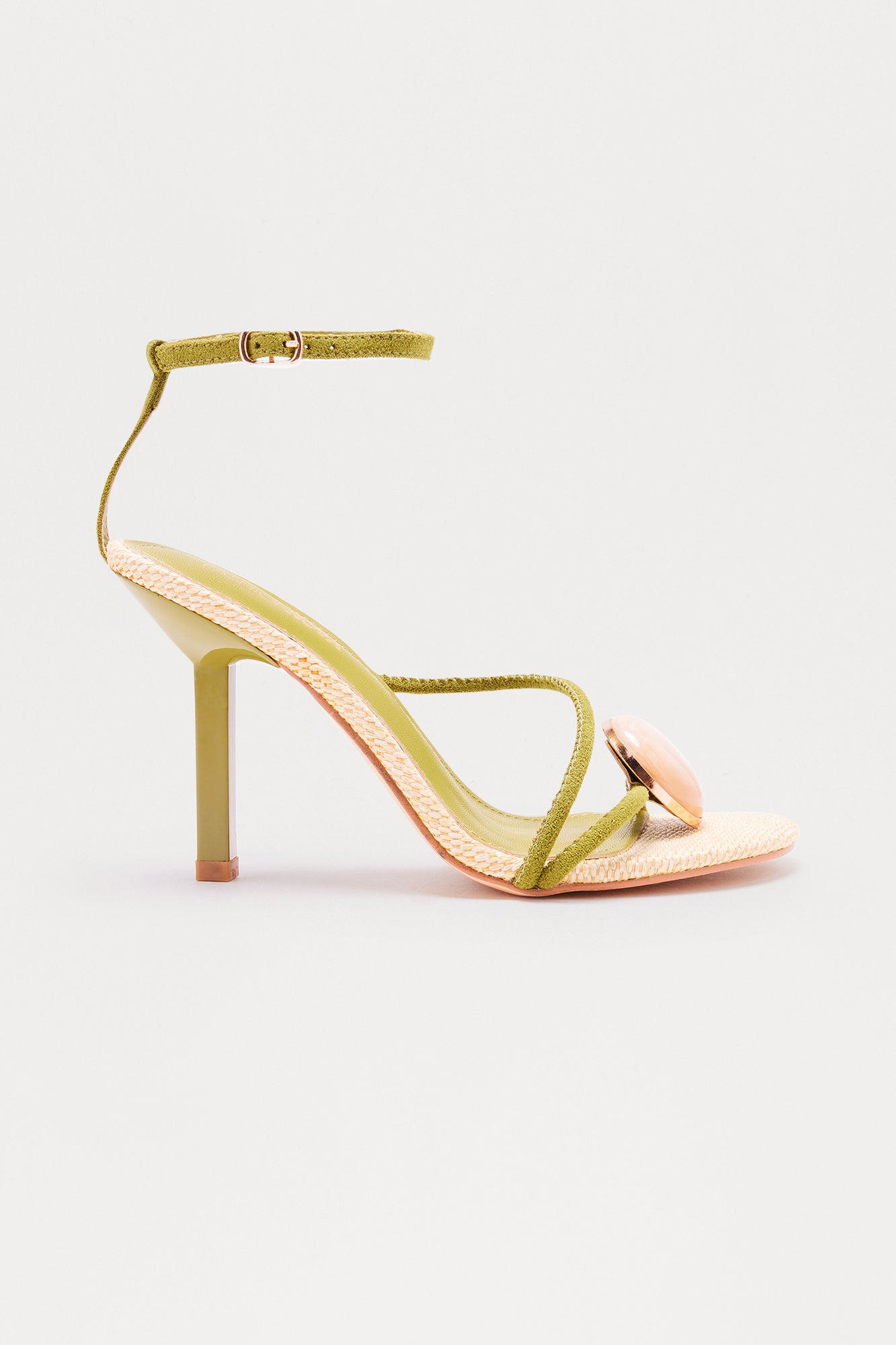 Palm Springs Toe Ring Heels - Green