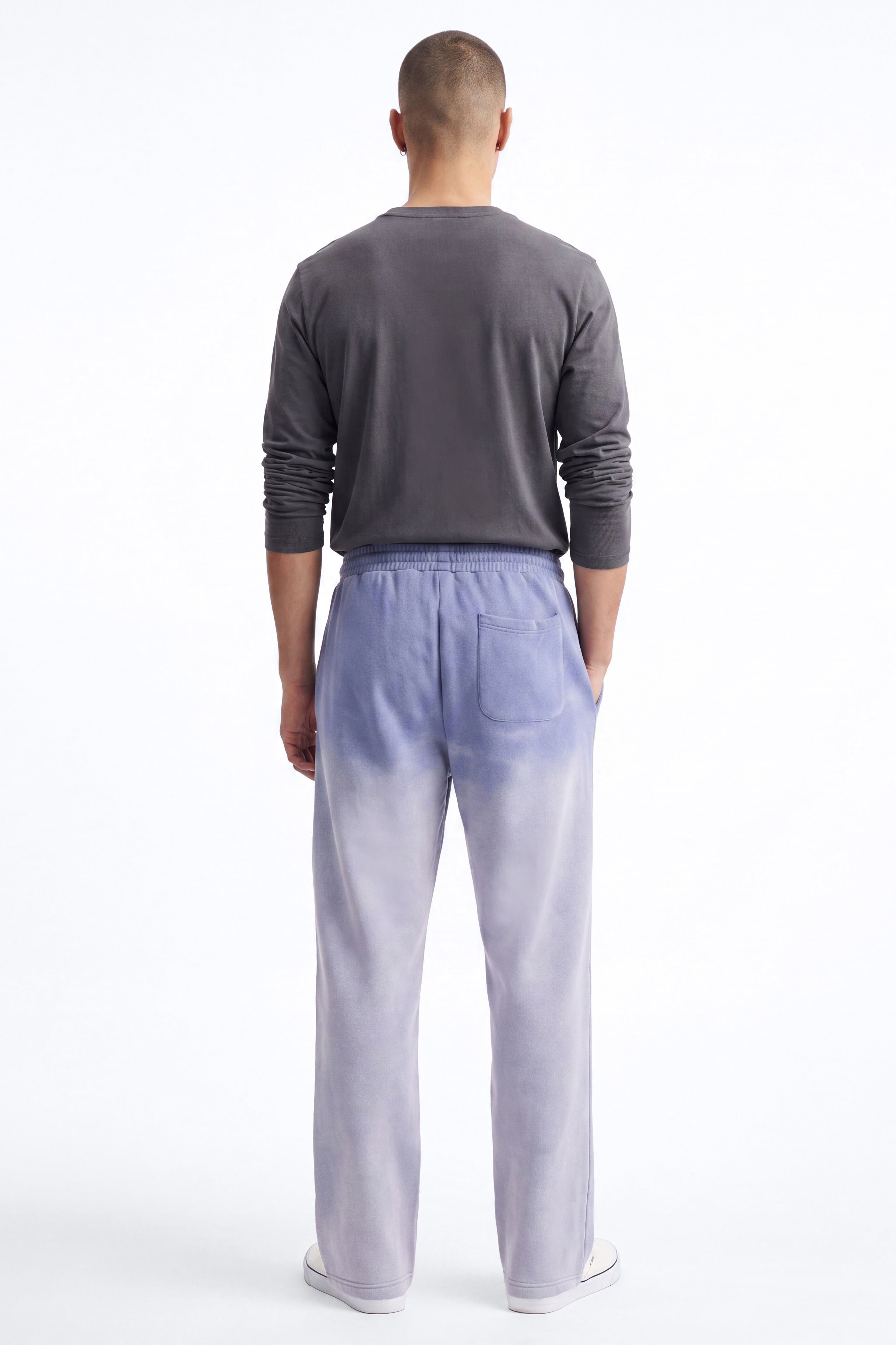 Kane Vintage Studded Baggy Sweatpant - Washed Blue