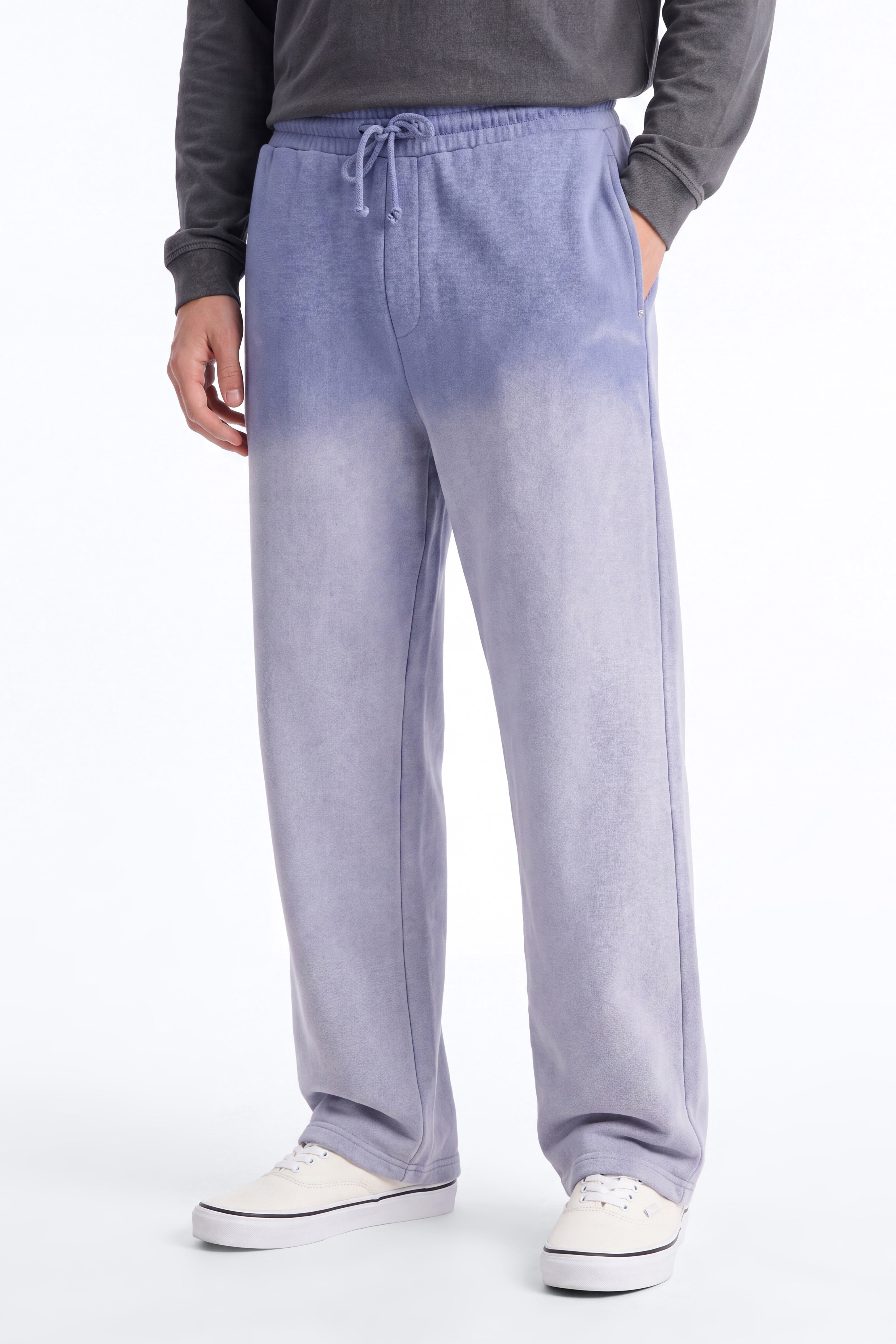 Kane Vintage Studded Baggy Sweatpant - Washed Blue