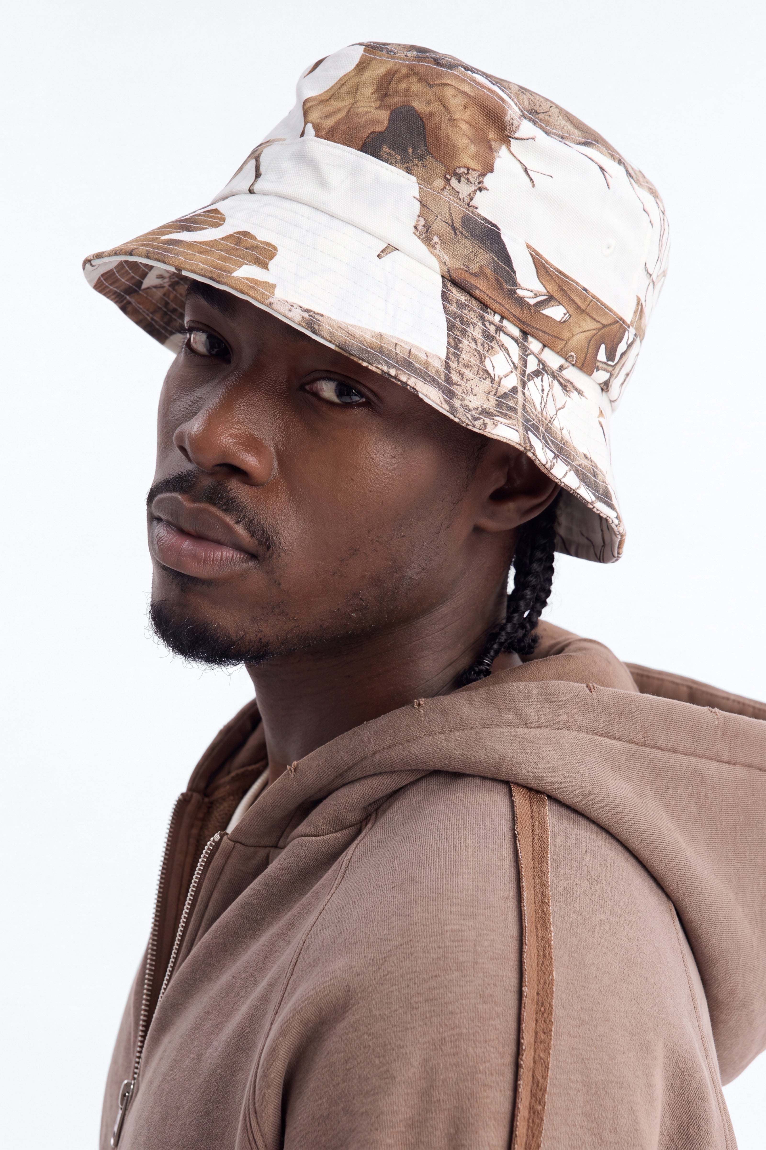 Real Tree Snow Bucket Hat - Camouflage