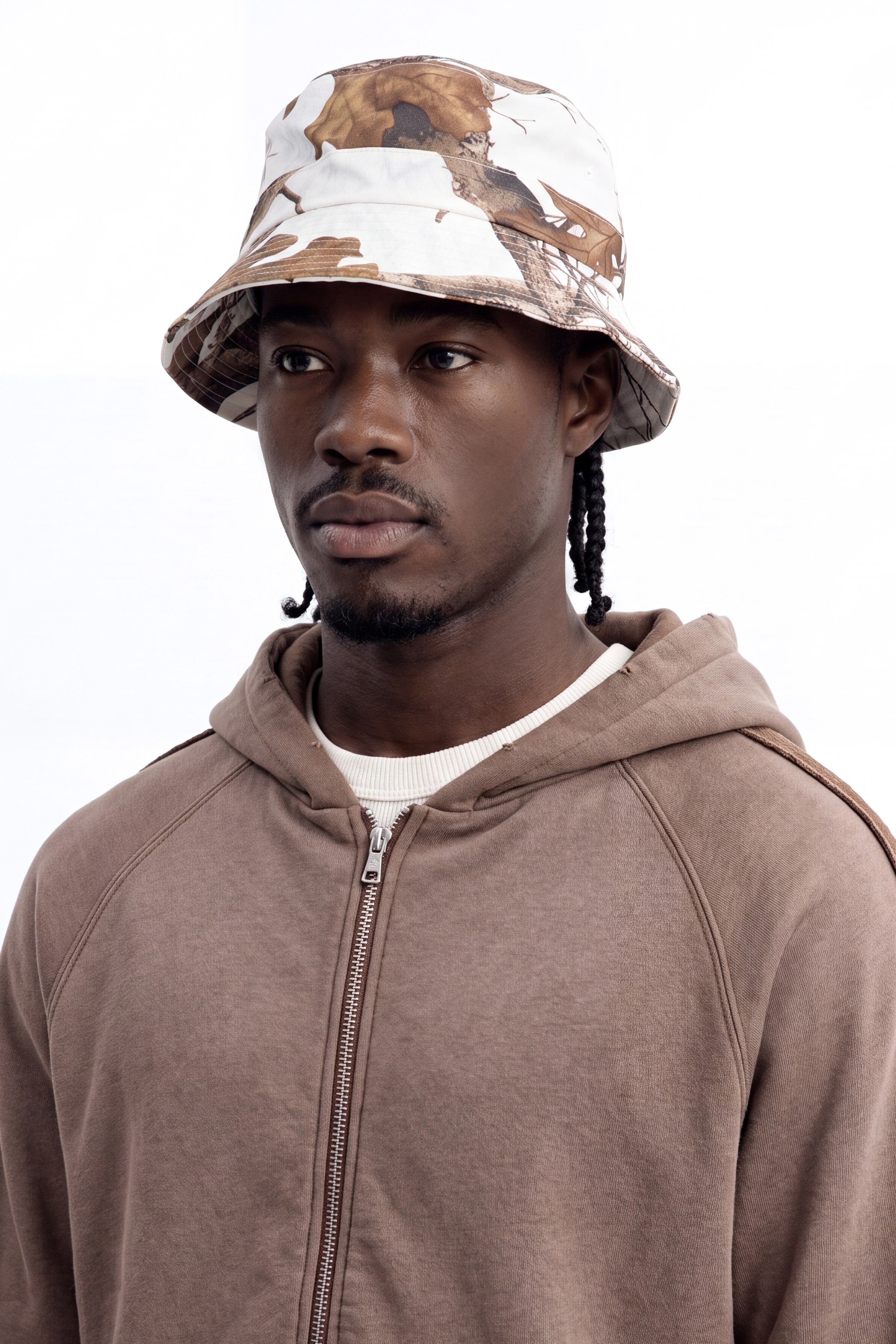 Real Tree Snow Bucket Hat - Camouflage
