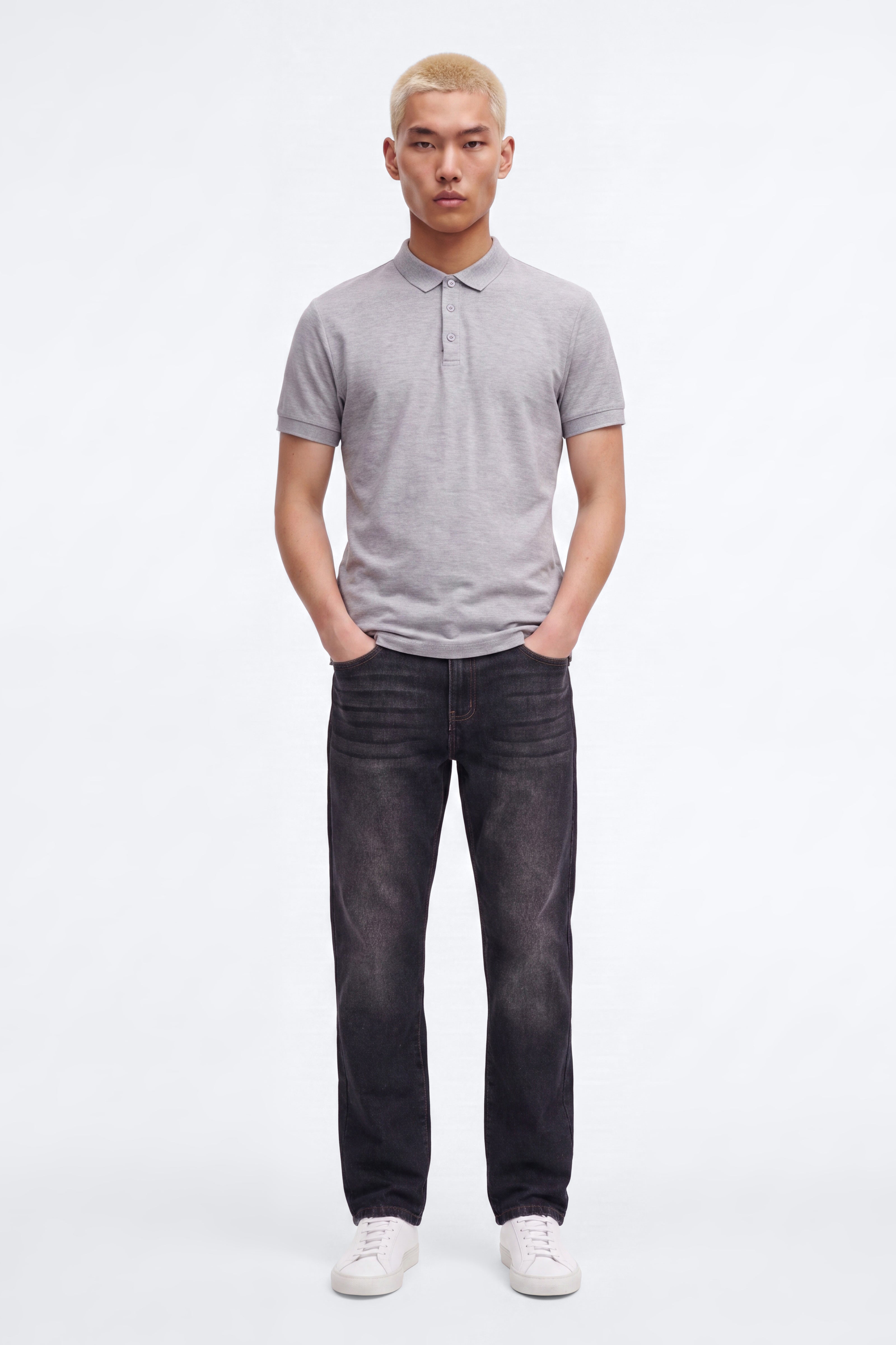 Gotham Night Straight Leg Jean - Black Wash