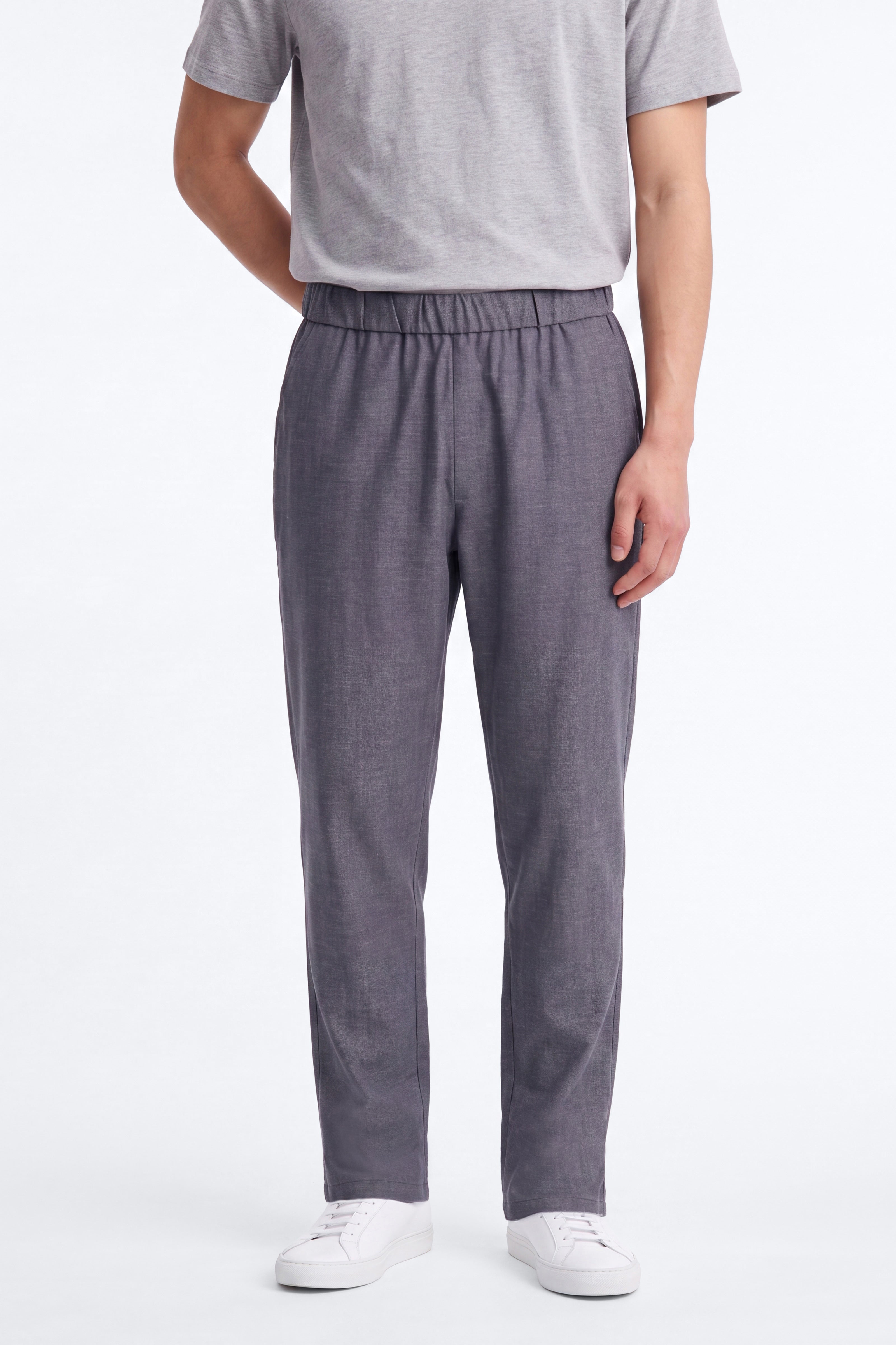 Laurel Linen Relaxed Pant - Navy/combo