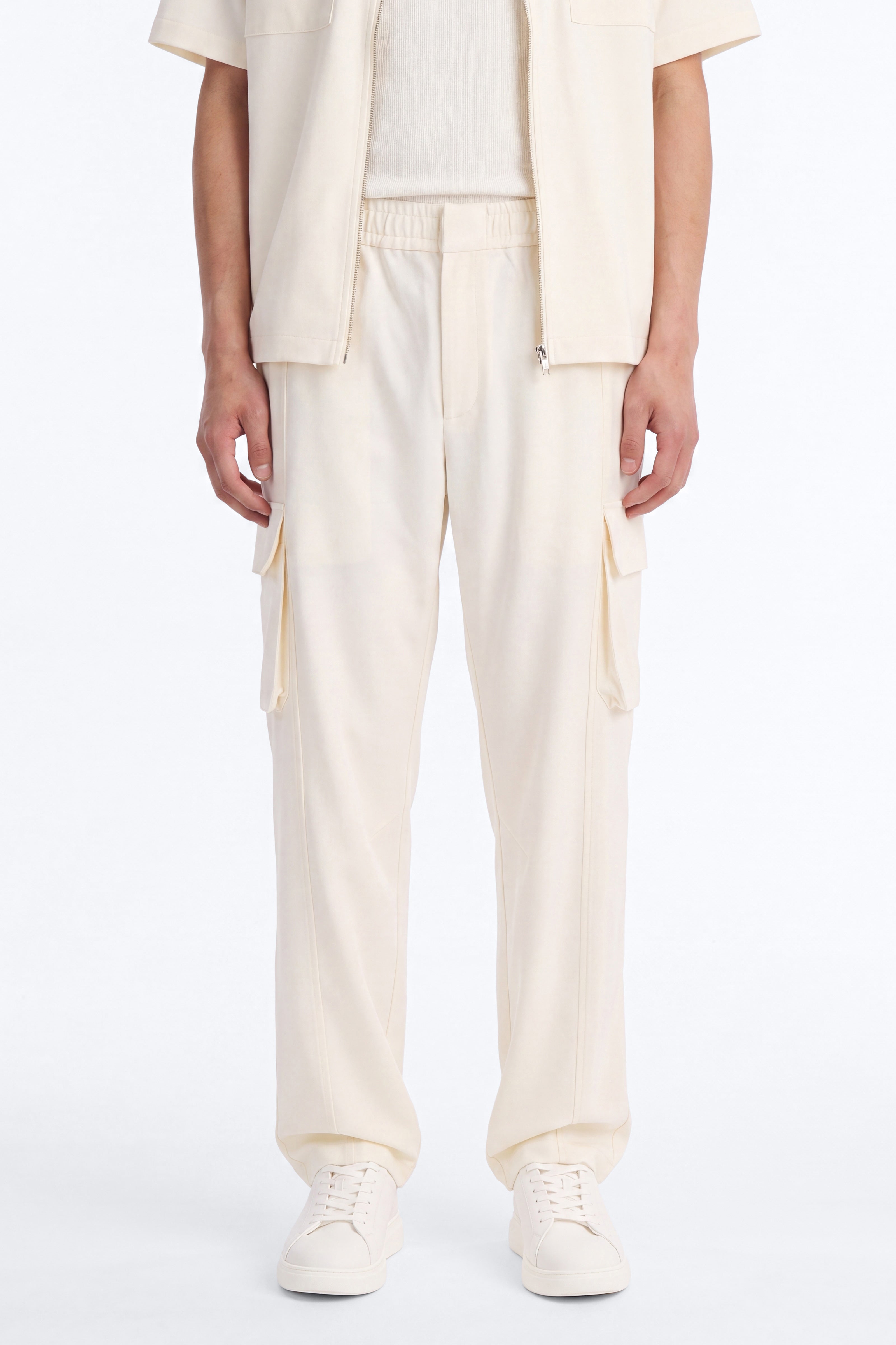 Moderne Cargo Straight Trouser - Cream
