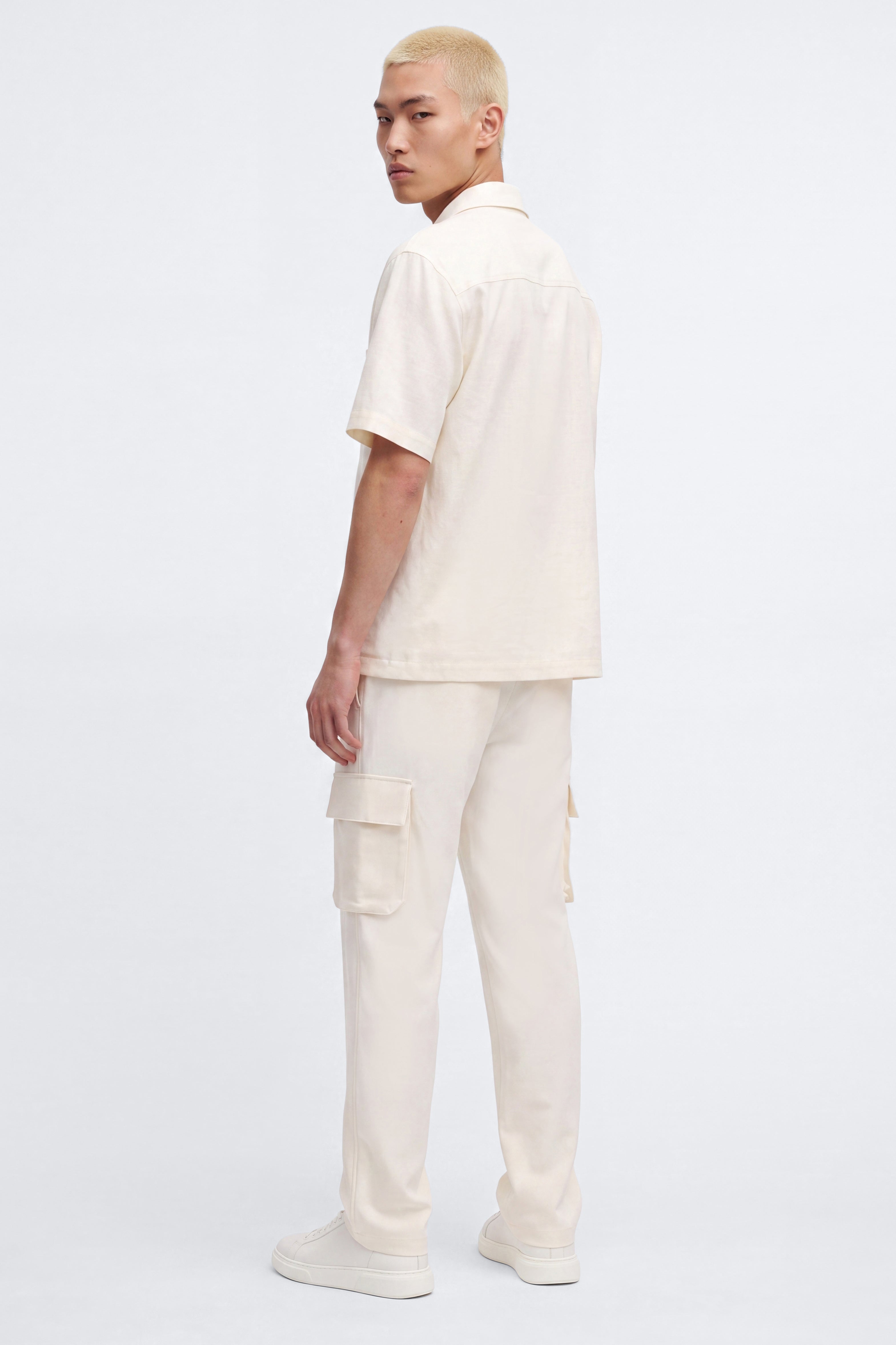 Moderne Cargo Straight Trouser - Cream