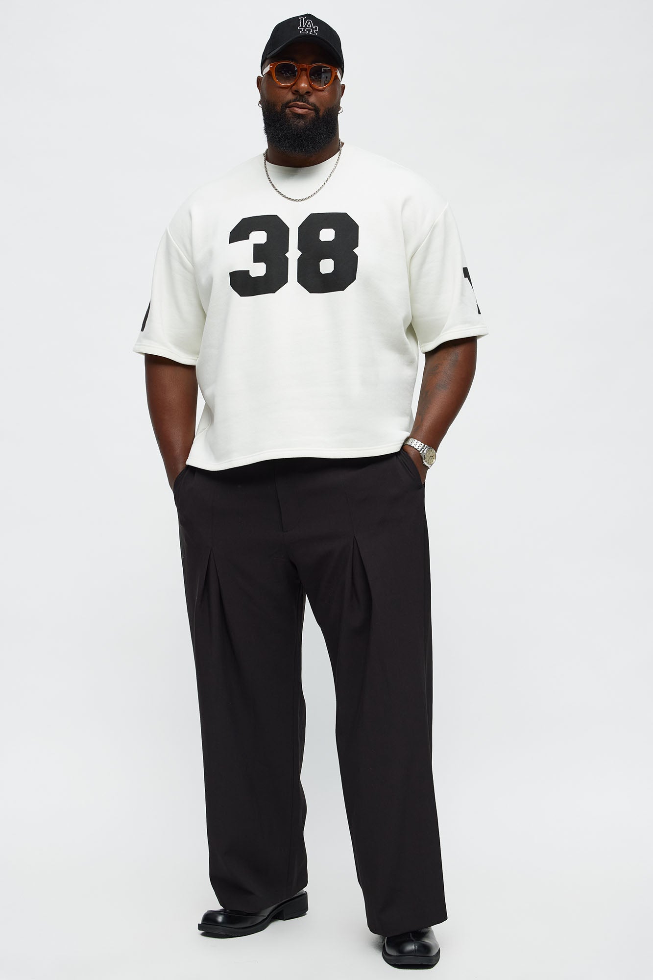Athletic Oversized Tee - White