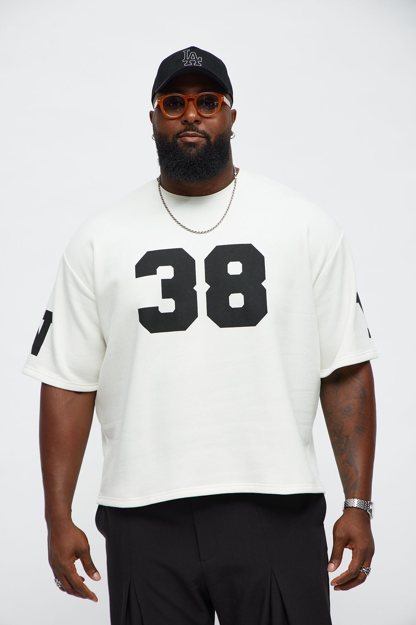 Athletic Oversized Tee - White