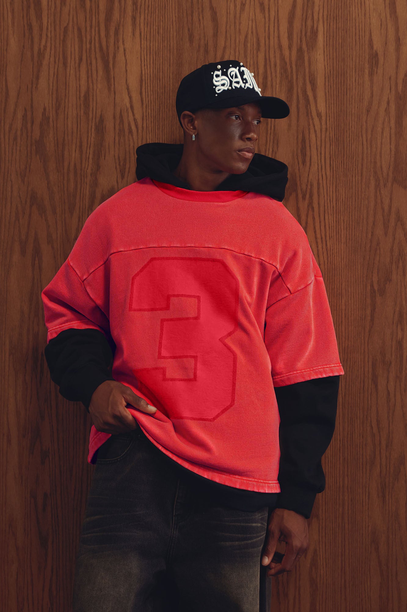 Kyle Oversized Tee - Red